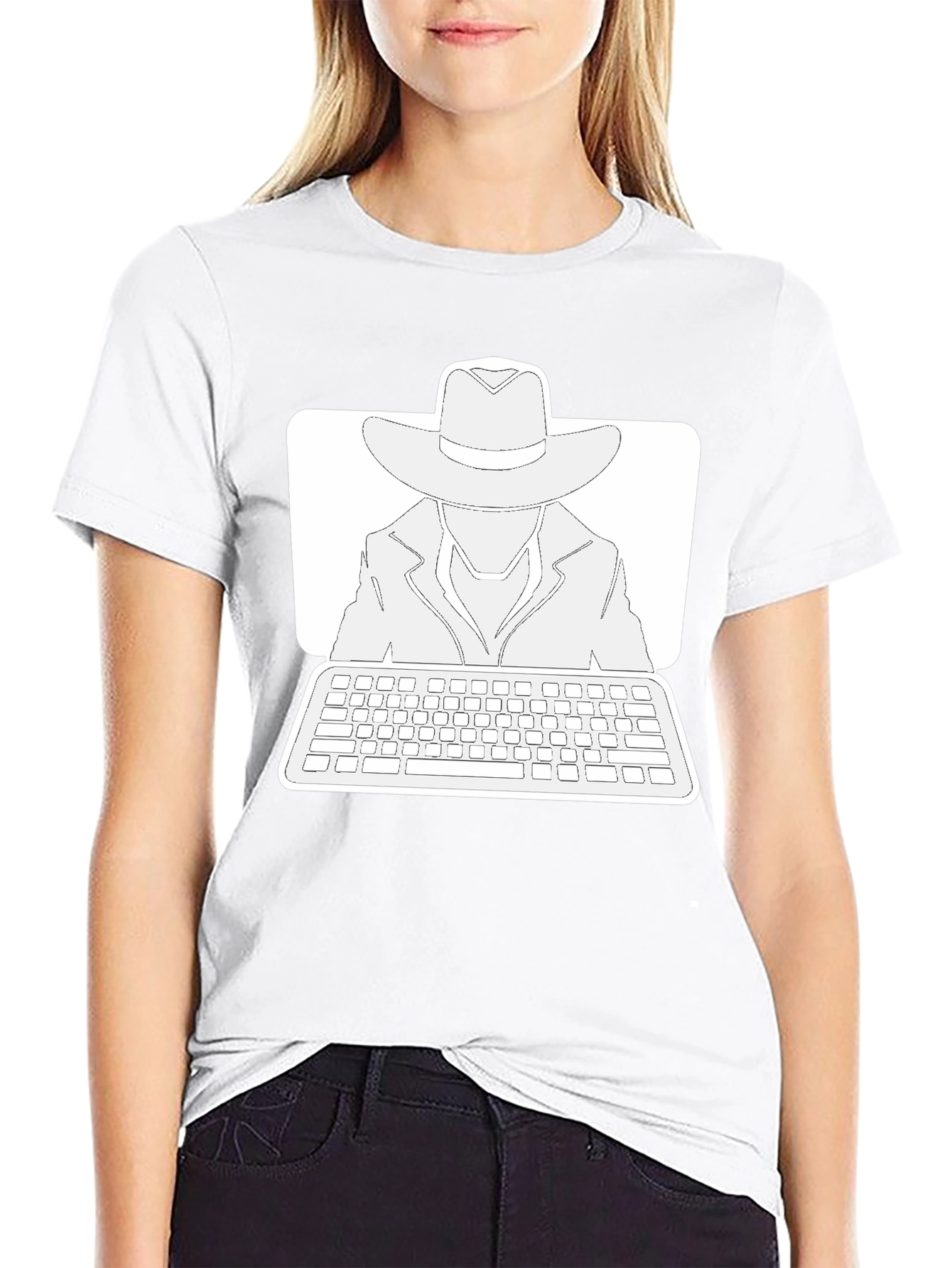 Mystery Man Hacker T-Shirt - Black Cotton Tee