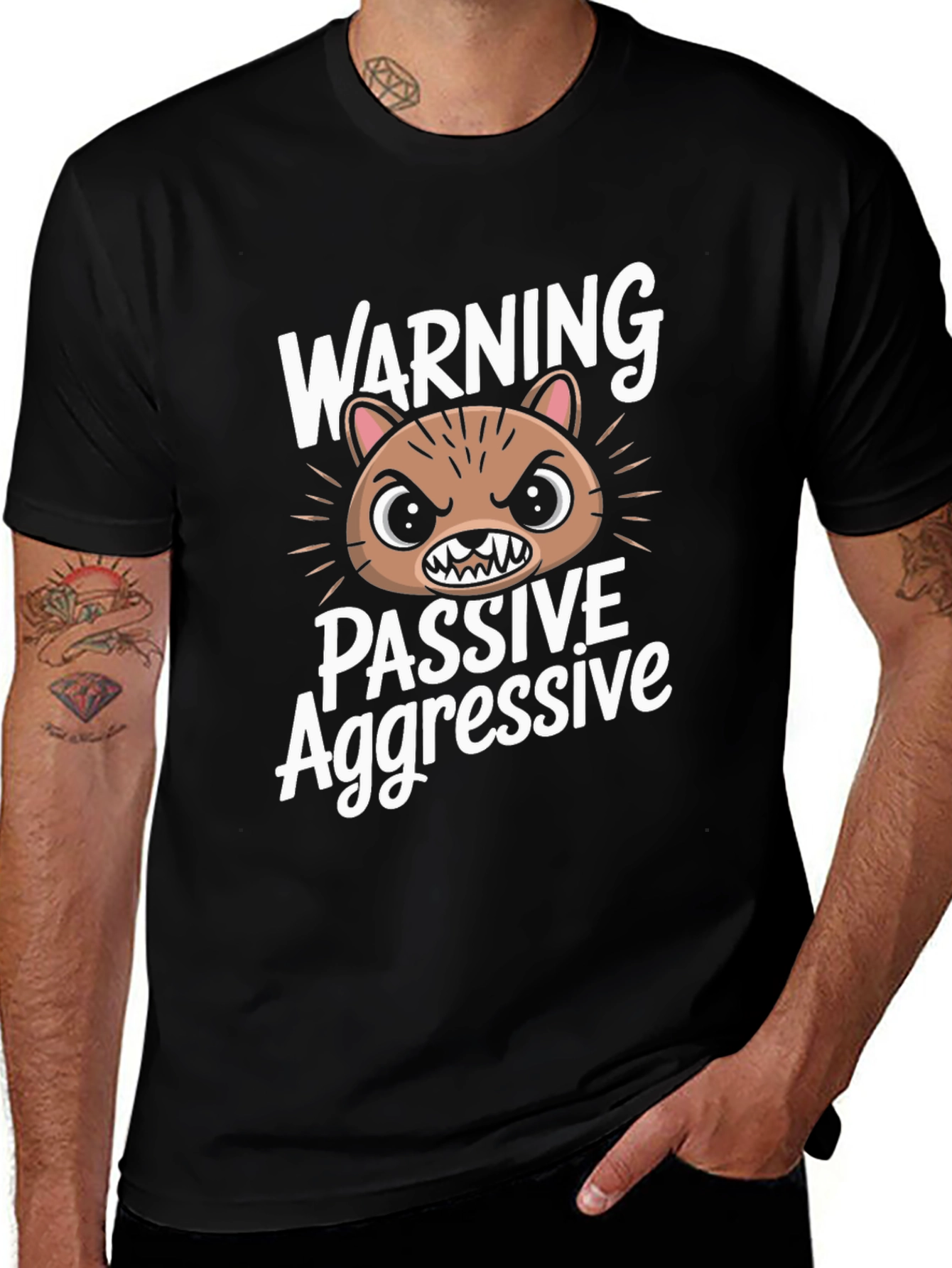 Passive Aggressive Graphic T-Shirt - Funny Animal Tee