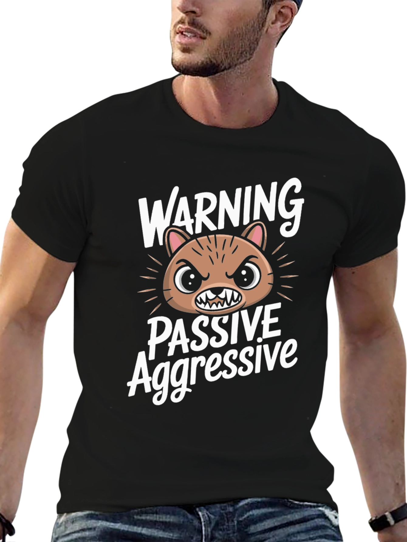Passive Aggressive Graphic T-Shirt - Funny Animal Tee