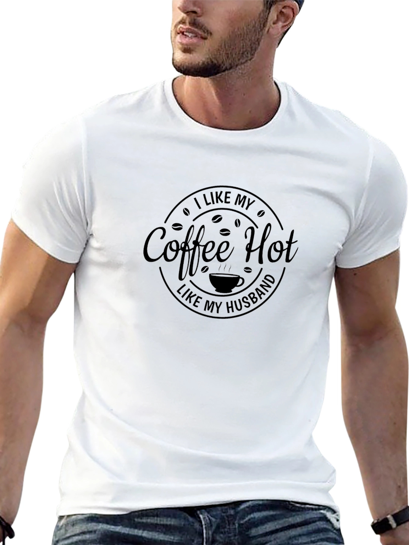 Coffee Hot Husband T-Shirt - Black