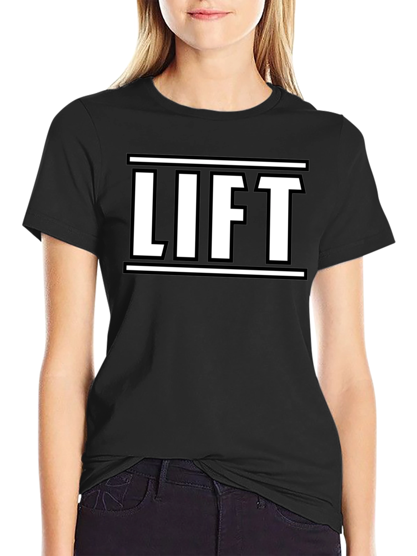 Lift Graphic Print Mens Black T-Shirt