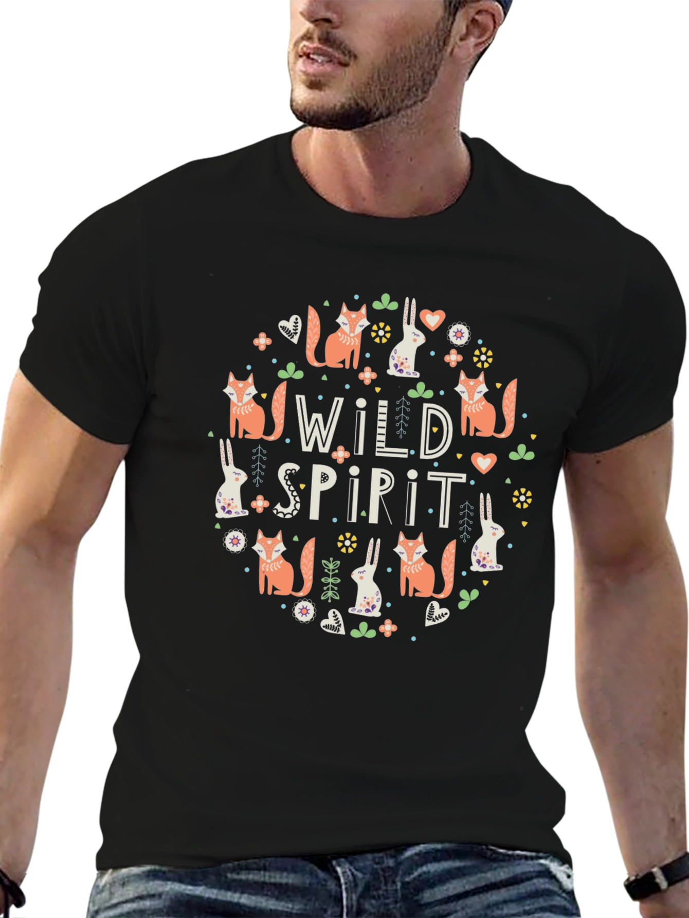 Wild Spirit Graphic Tee - Nature Lover Shirt