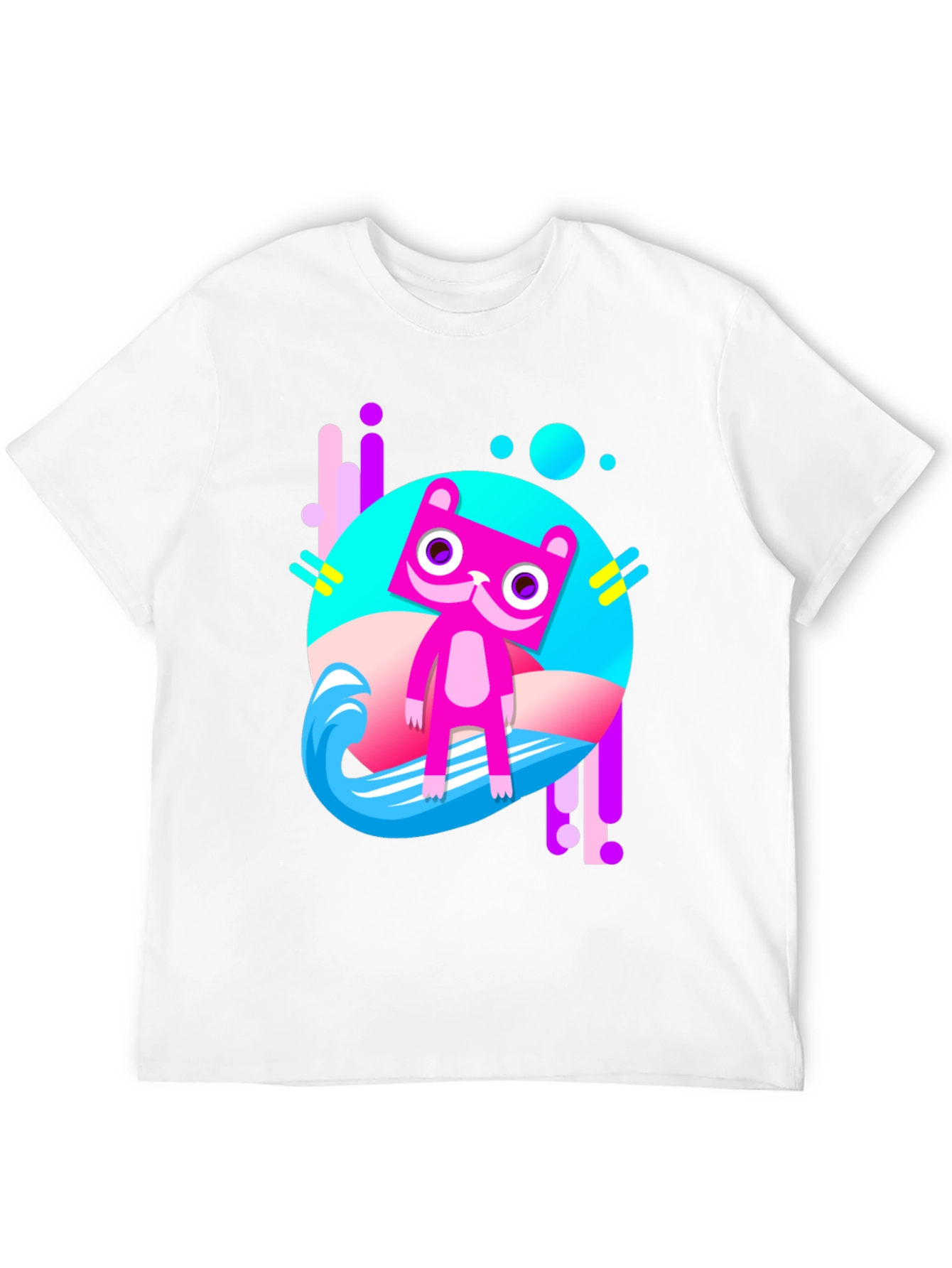 Funky Cat T-Shirt - Black