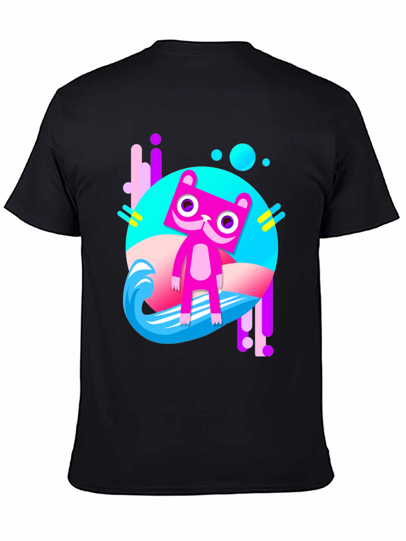 Funky Cat T-Shirt - Black