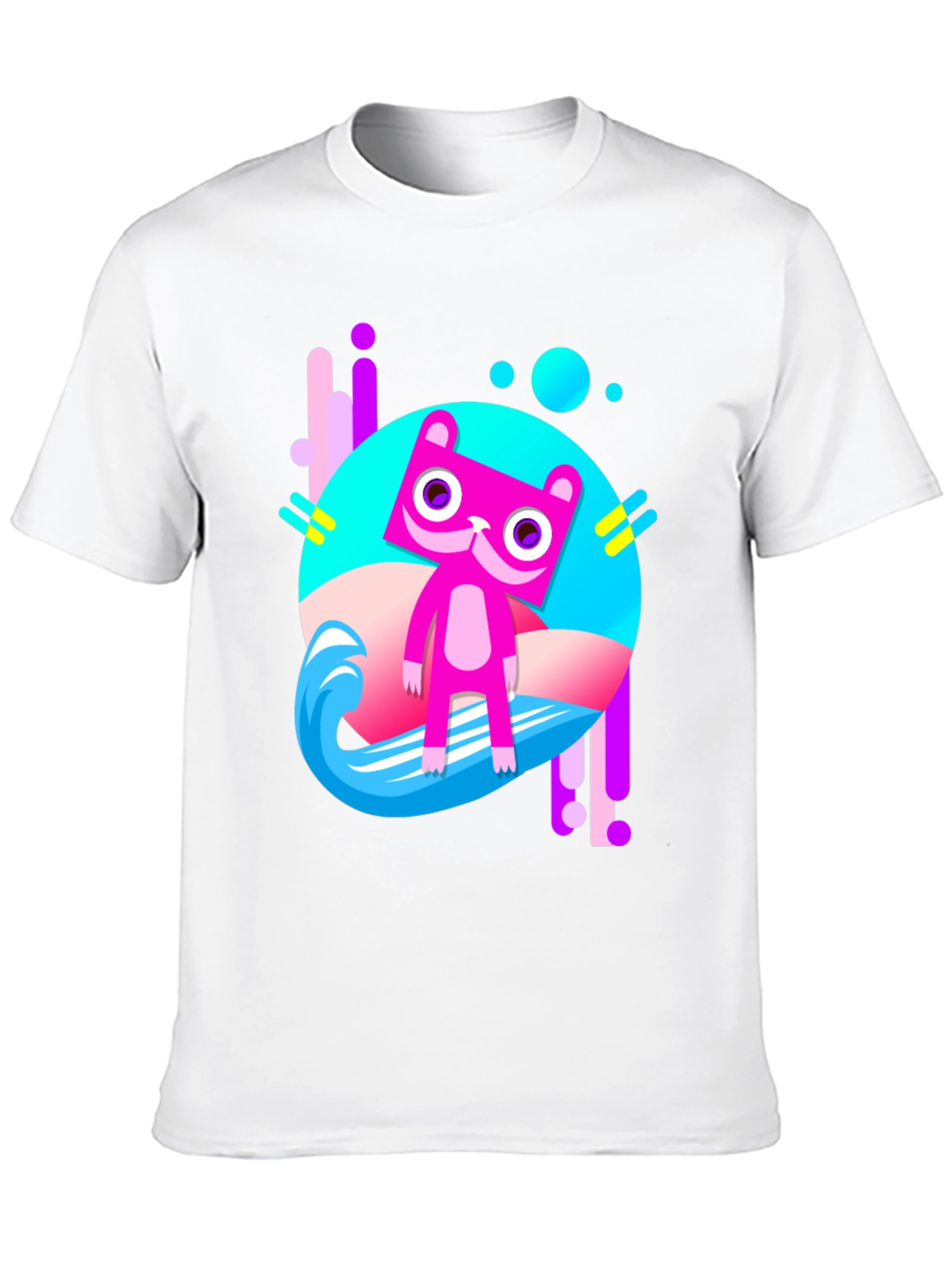 Funky Cat T-Shirt - Black