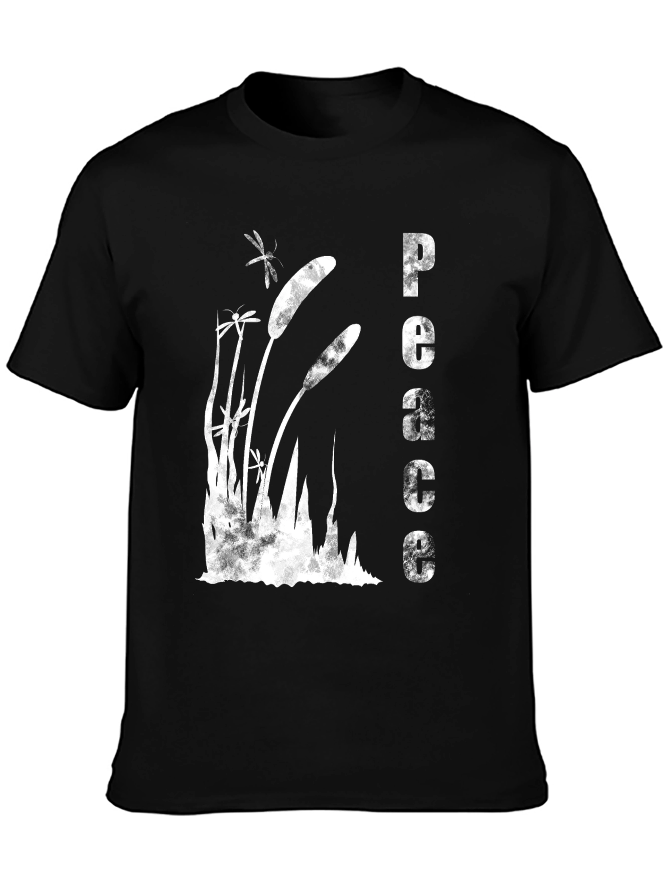 Peaceful Cattail Graphic T-Shirt