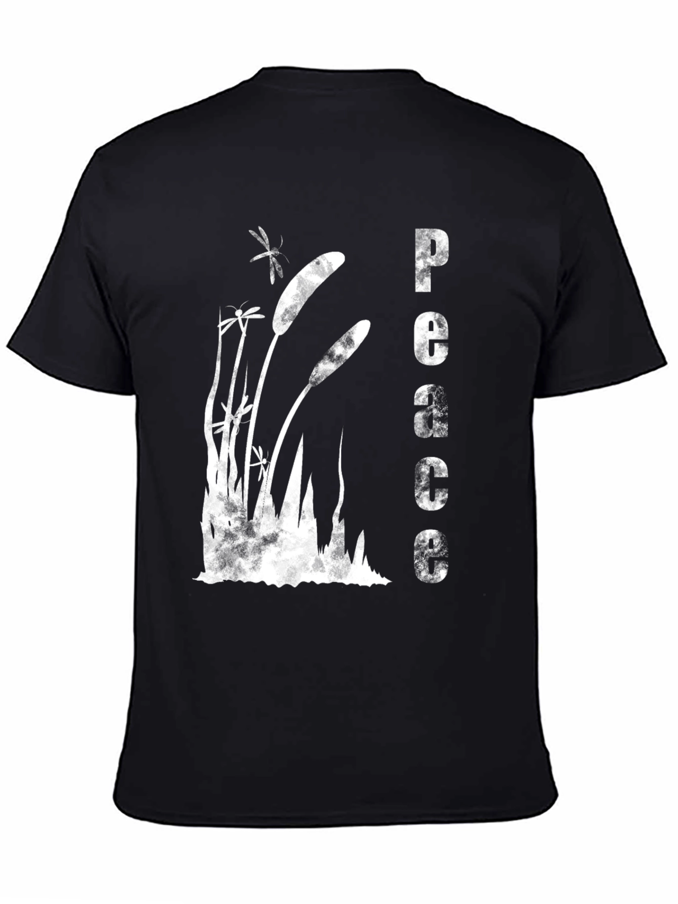 Peaceful Cattail Graphic T-Shirt