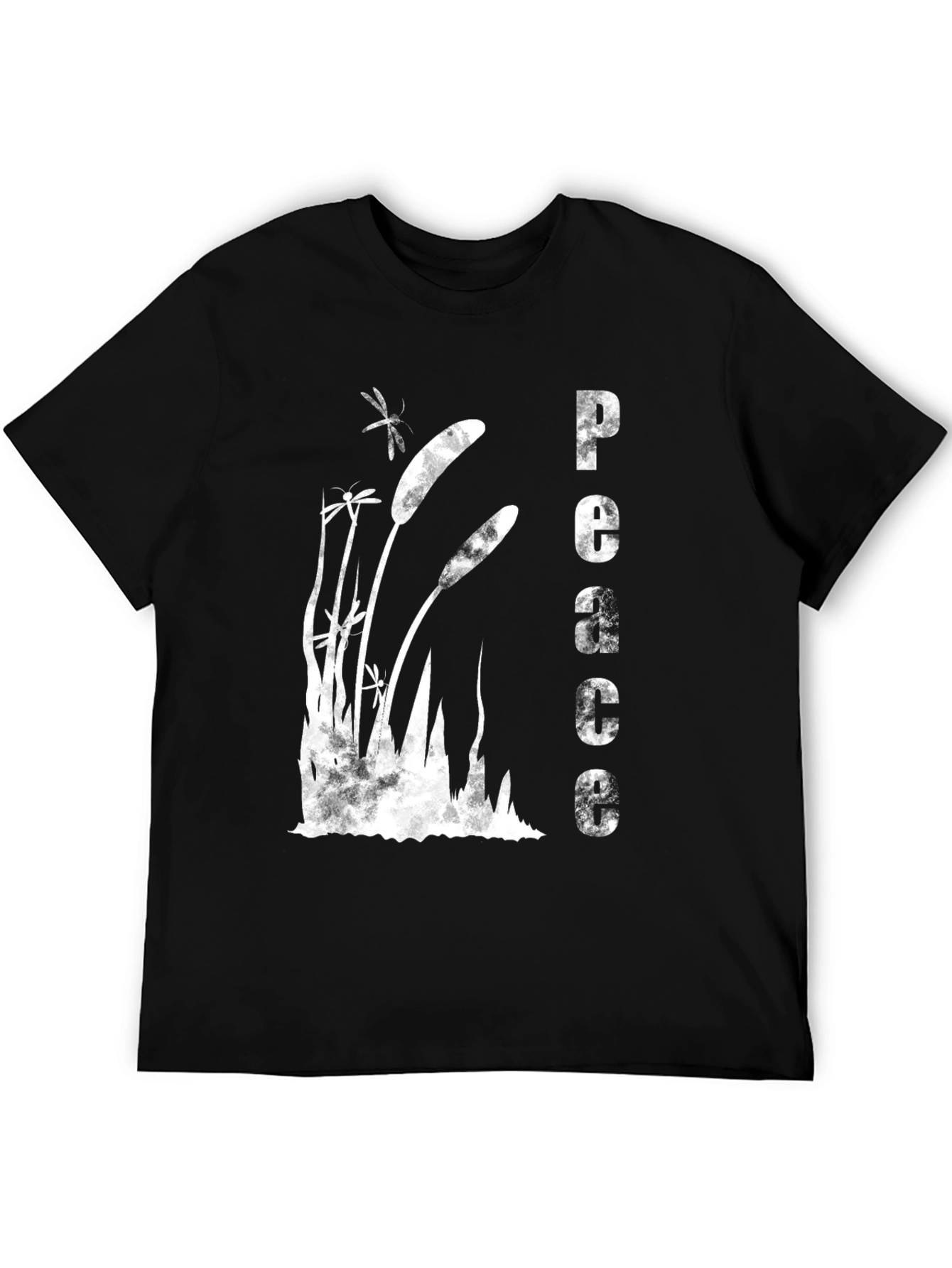 Peaceful Cattail Graphic T-Shirt