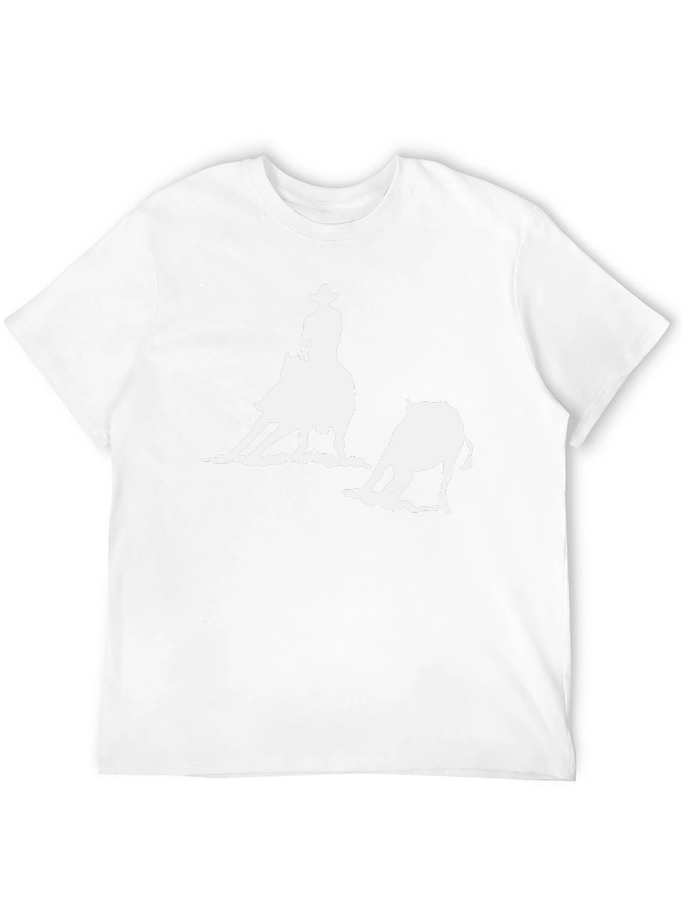 Rodeo Cowboy Graphic Tee - Black Cotton T-Shirt