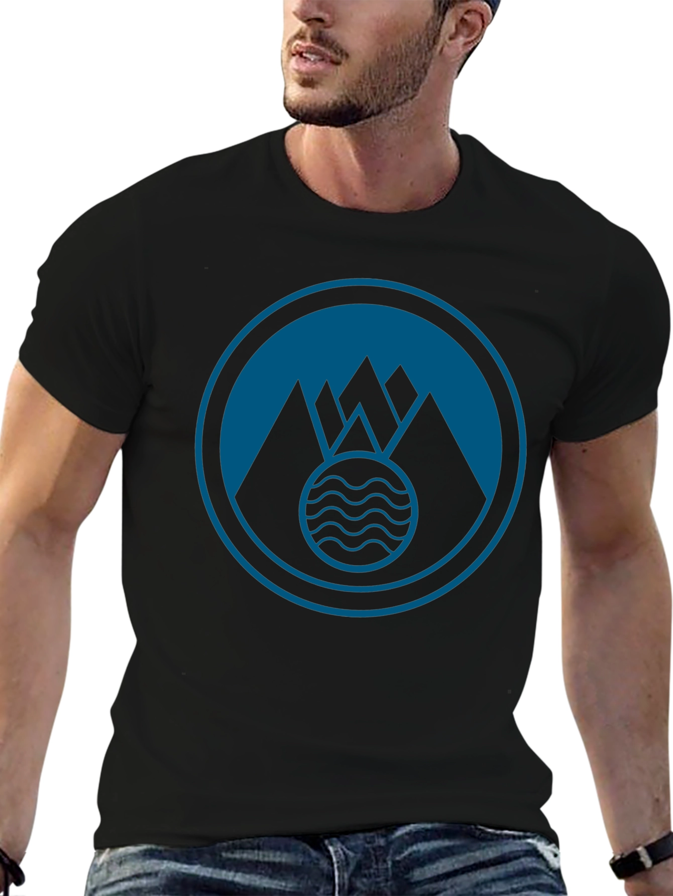 Mountains & Water Graphic T-Shirt