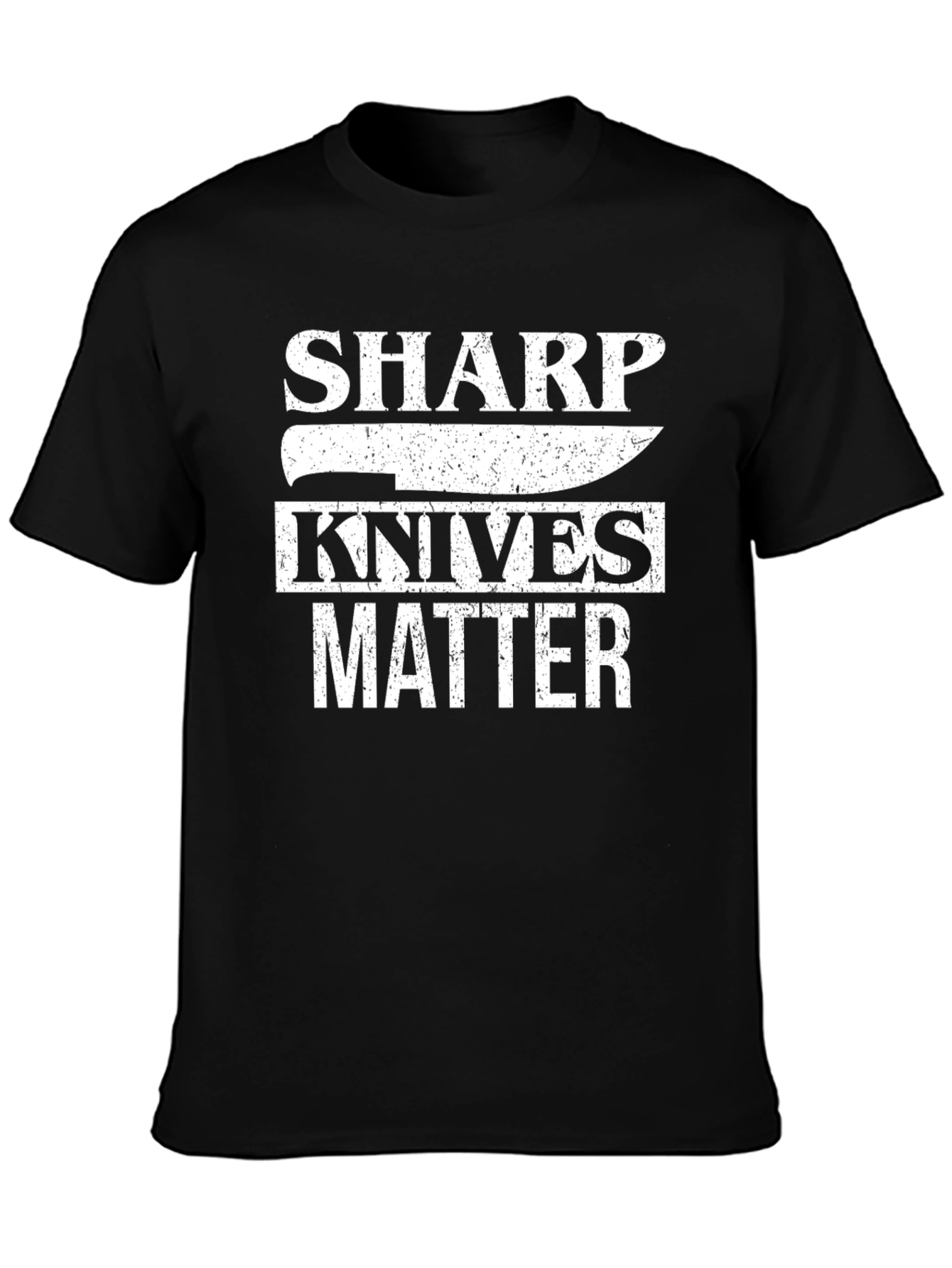 Sharp Knives Matter Graphic Tee - Black