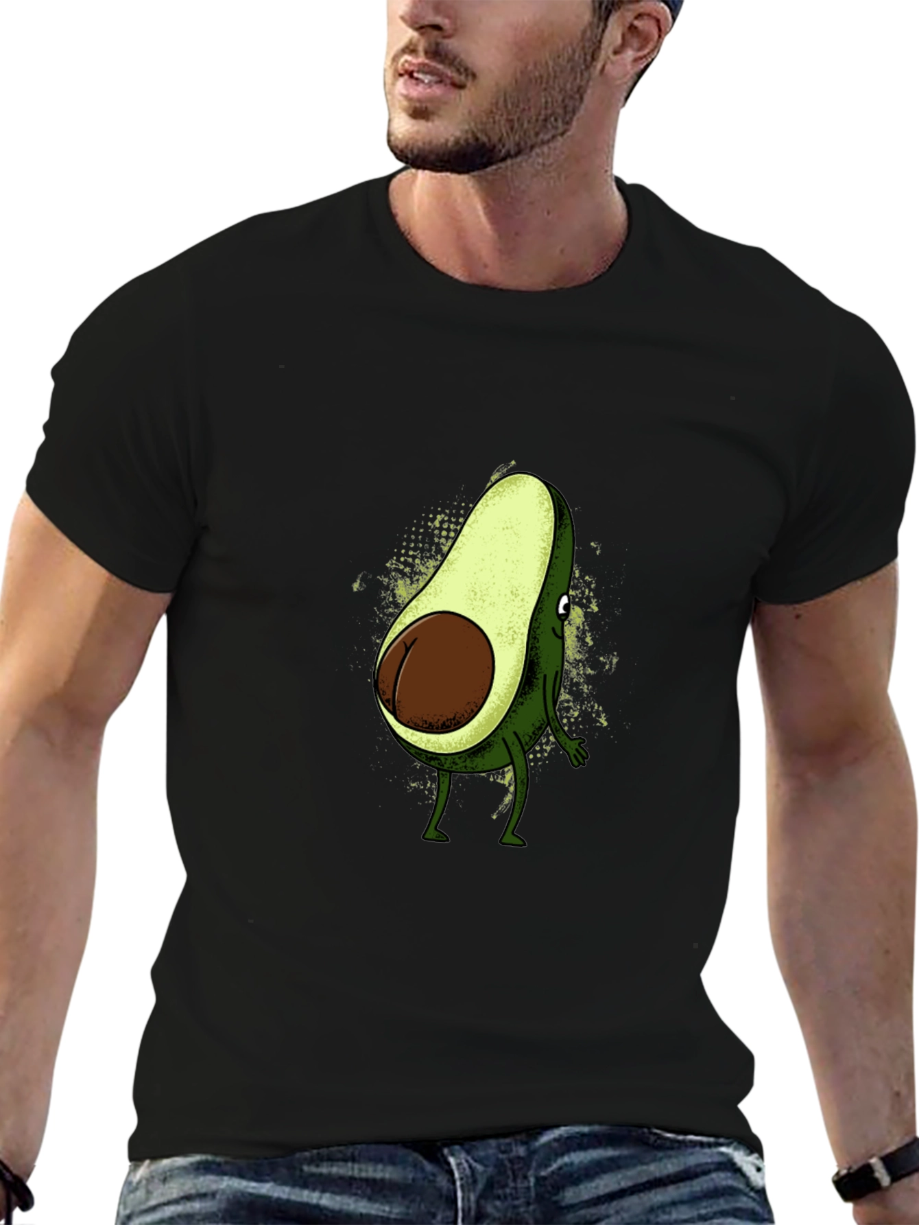 Avocado Butt Humor Graphic Tee