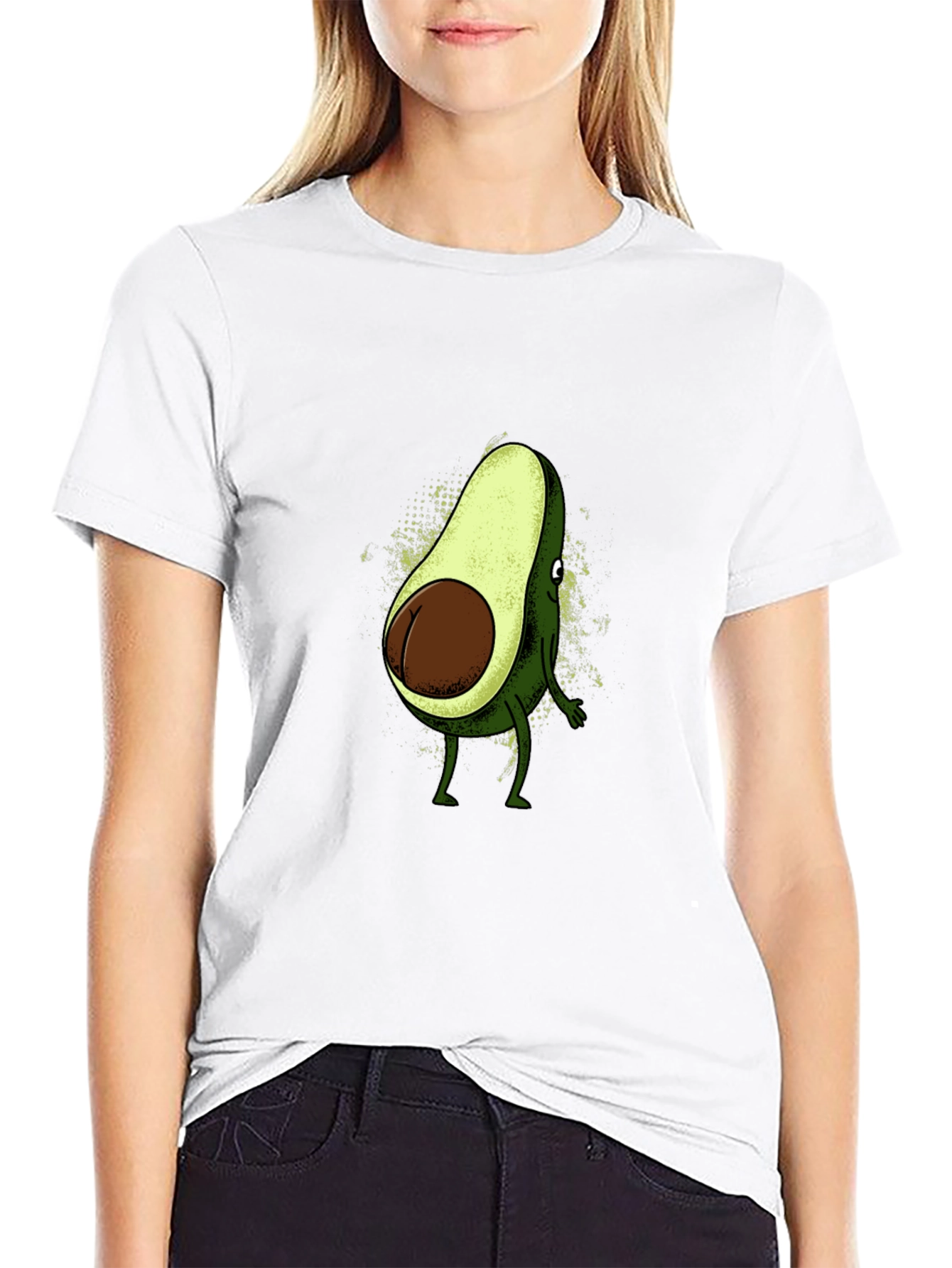 Avocado Butt Humor Graphic Tee