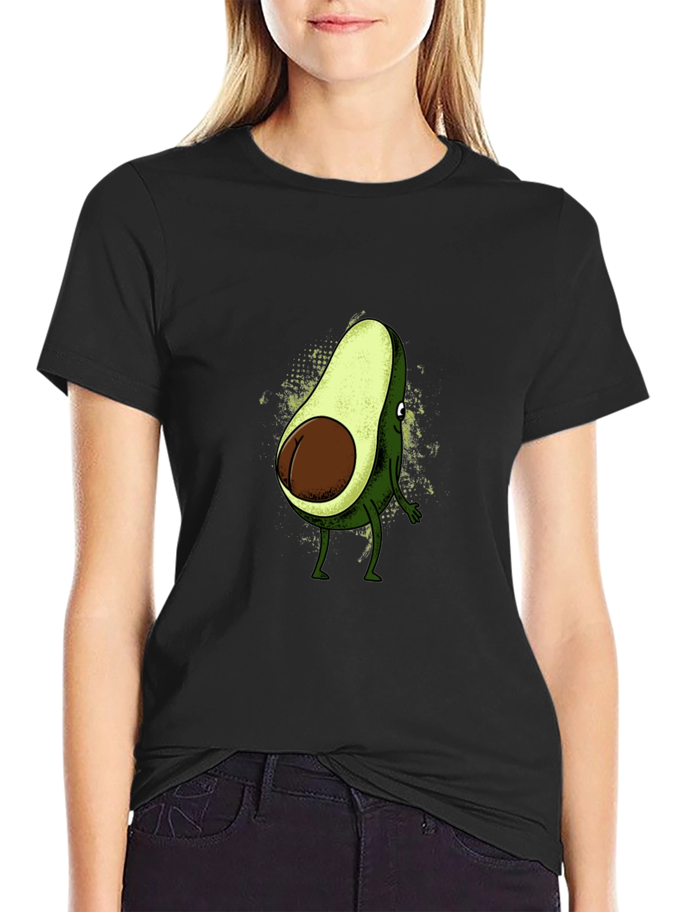 Avocado Butt Humor Graphic Tee