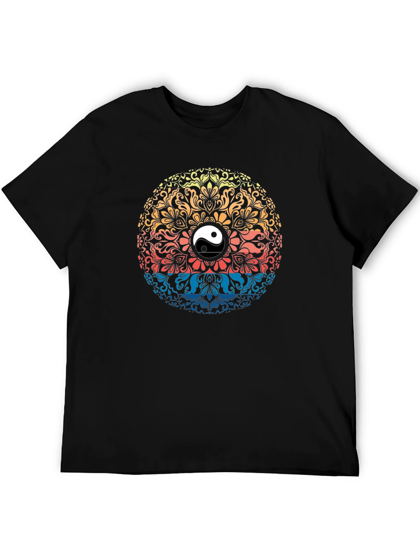 Yin Yang Mandala Graphic T-Shirt