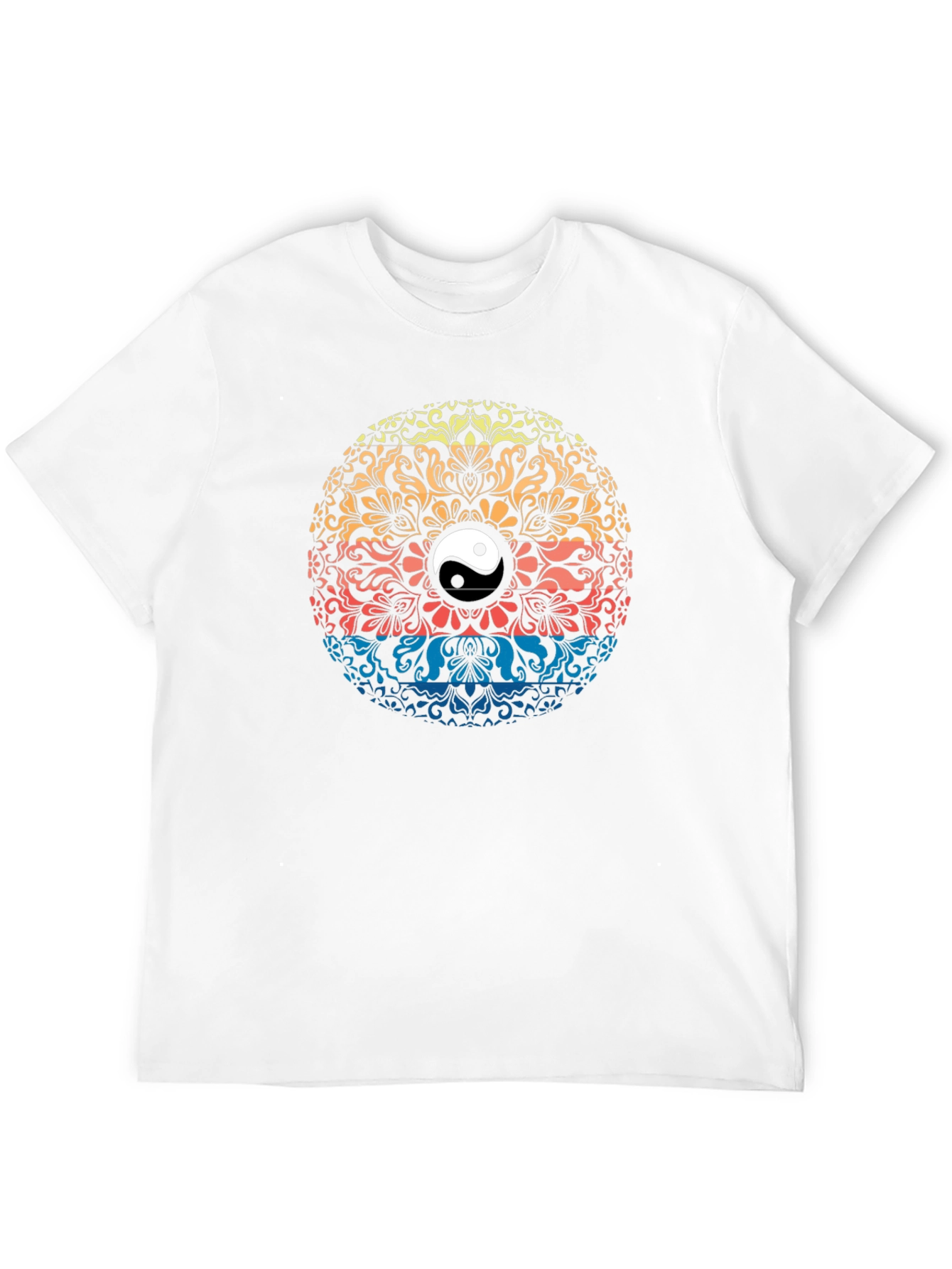 Yin Yang Mandala Graphic T-Shirt