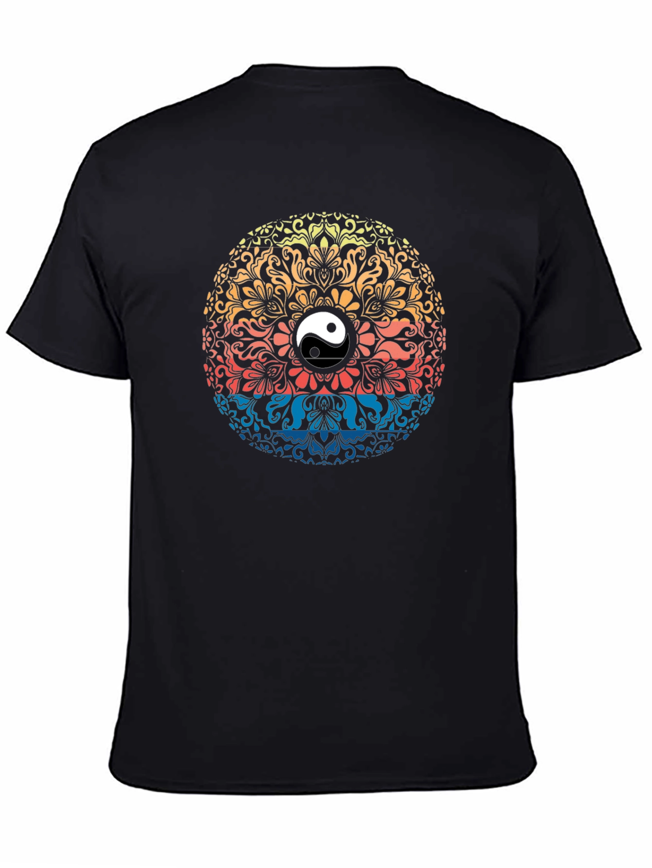 Yin Yang Mandala Graphic T-Shirt