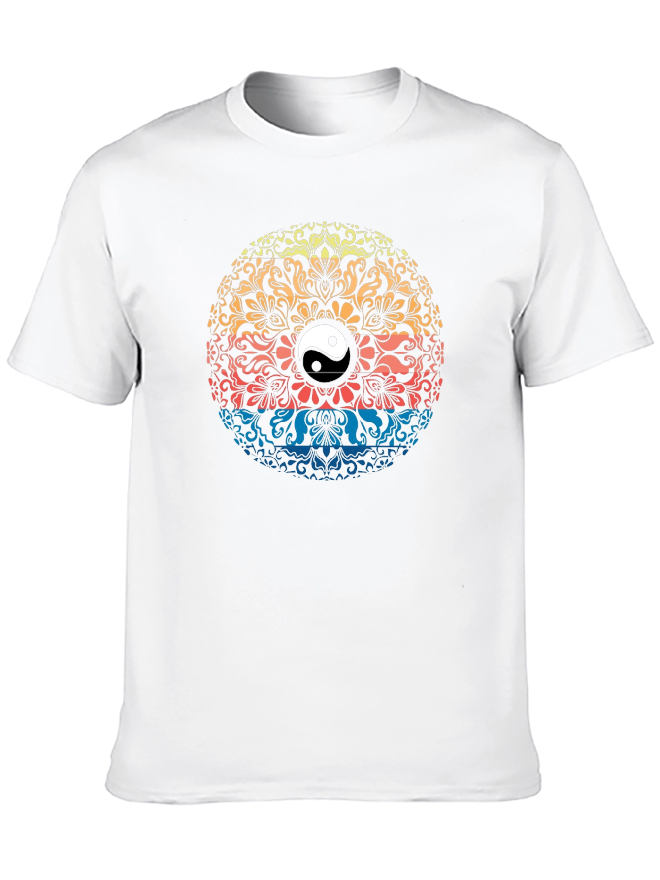 Yin Yang Mandala Graphic T-Shirt