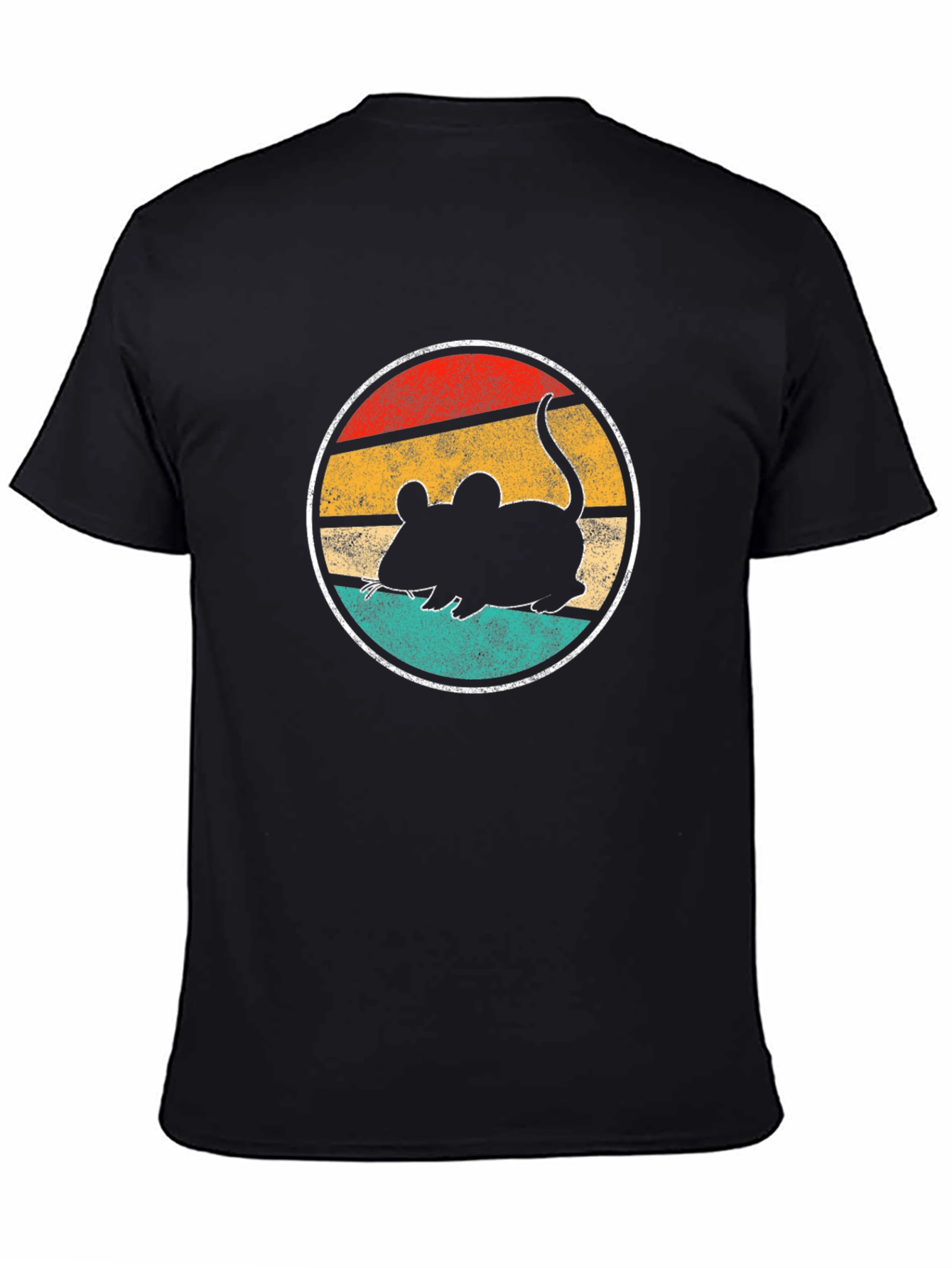 Retro Mouse T-Shirt - Black Cotton Blend