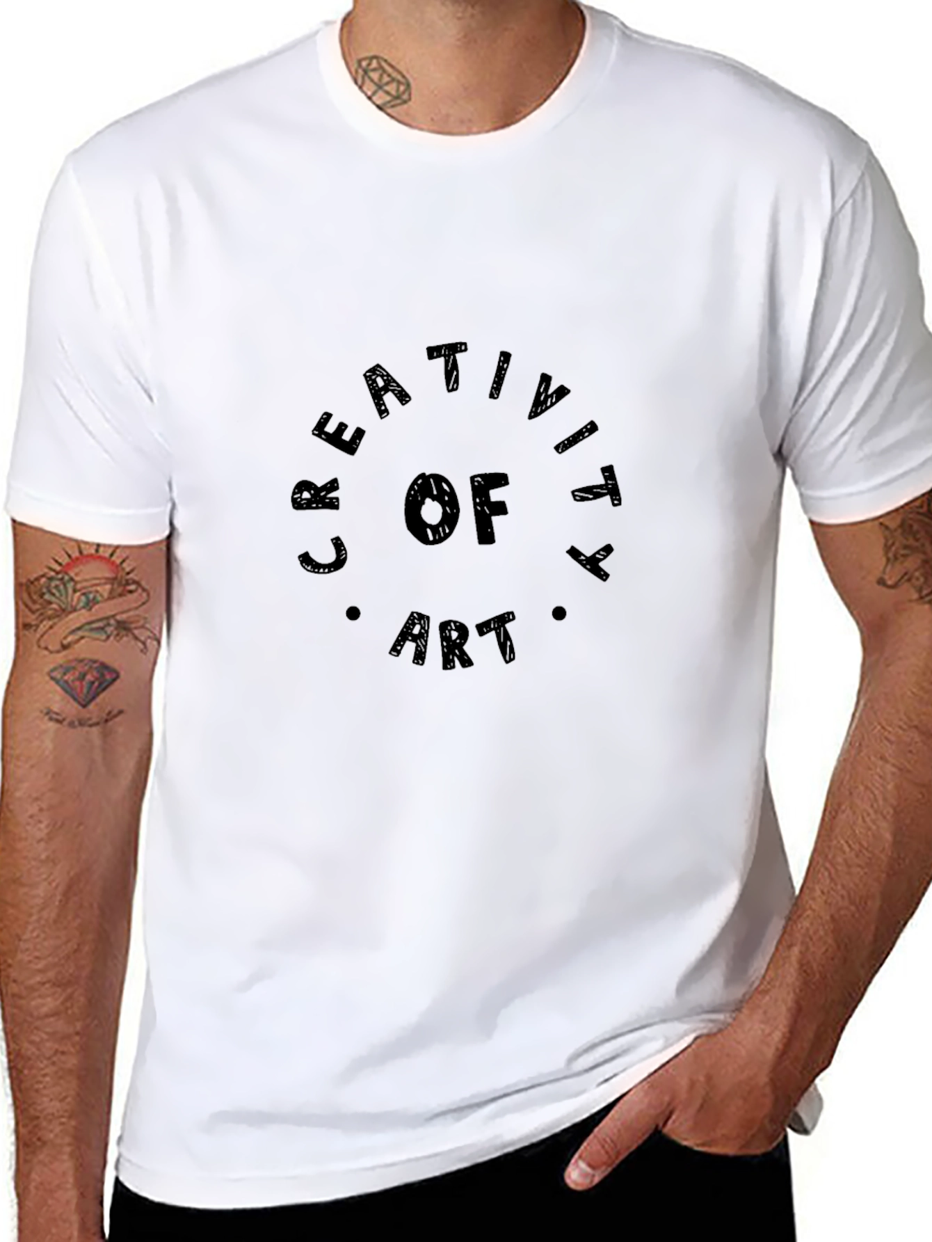 Creativity of Art Black Graphic T-Shirt
