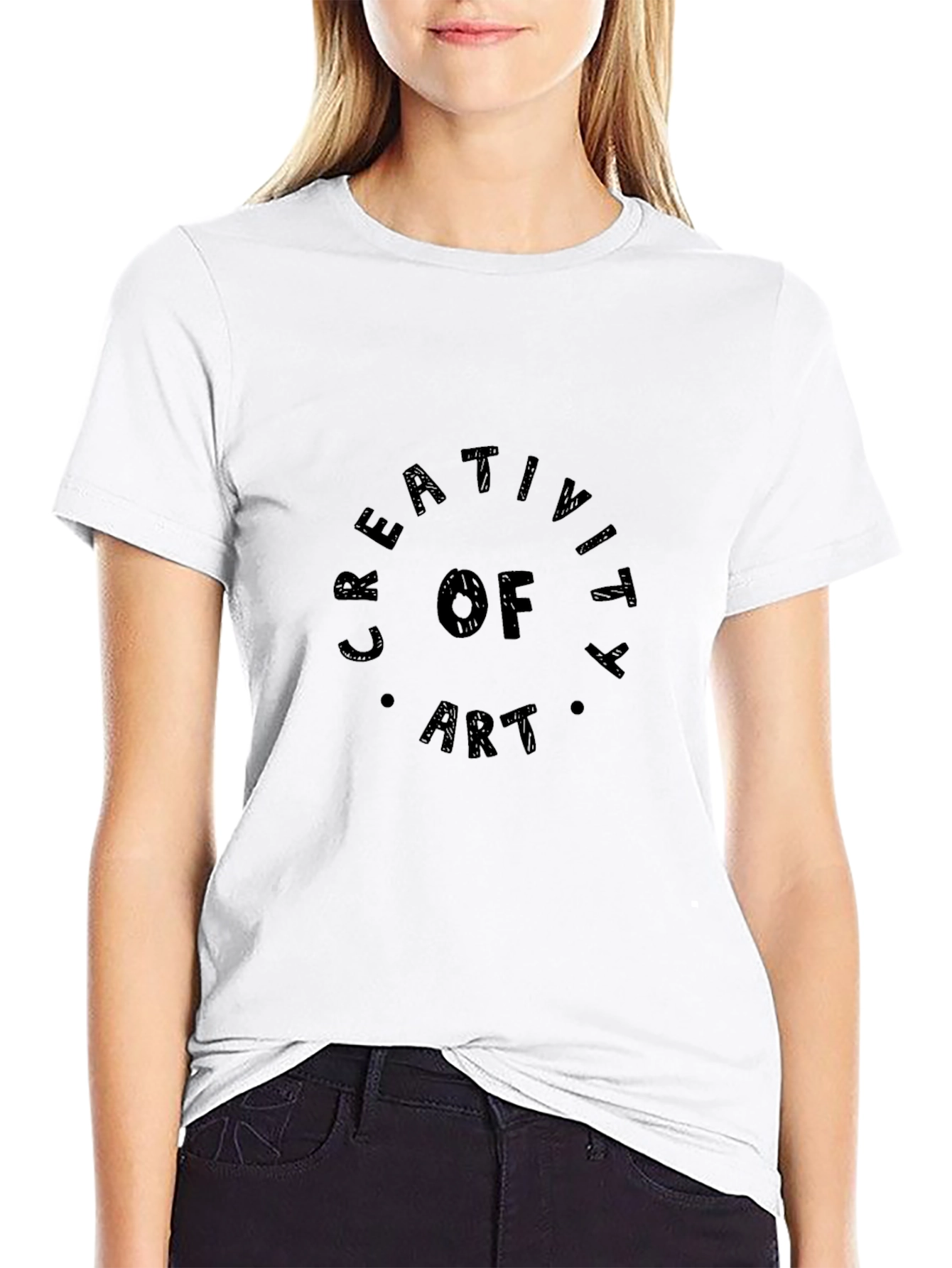 Creativity of Art Black Graphic T-Shirt
