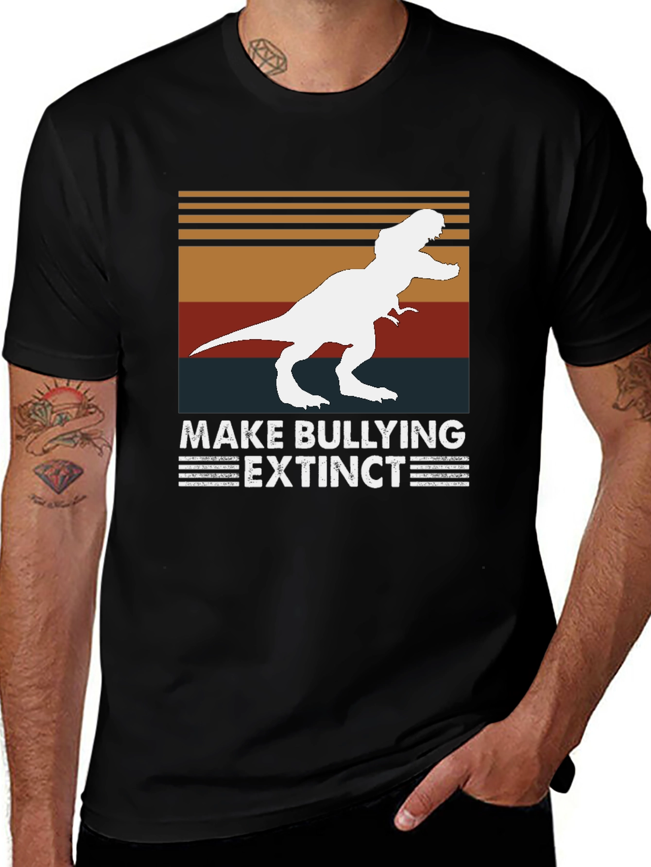 Make Bullying Extinct T-Shirt Dinosaur Tee