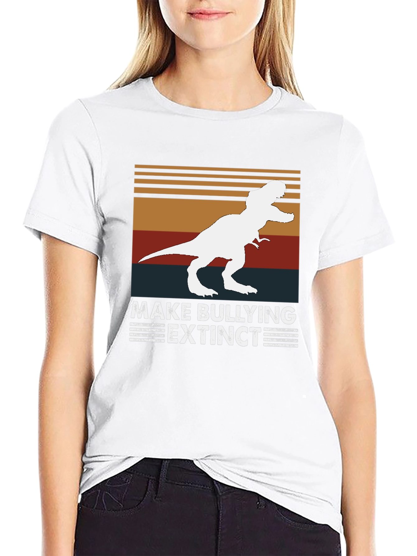 Make Bullying Extinct T-Shirt Dinosaur Tee