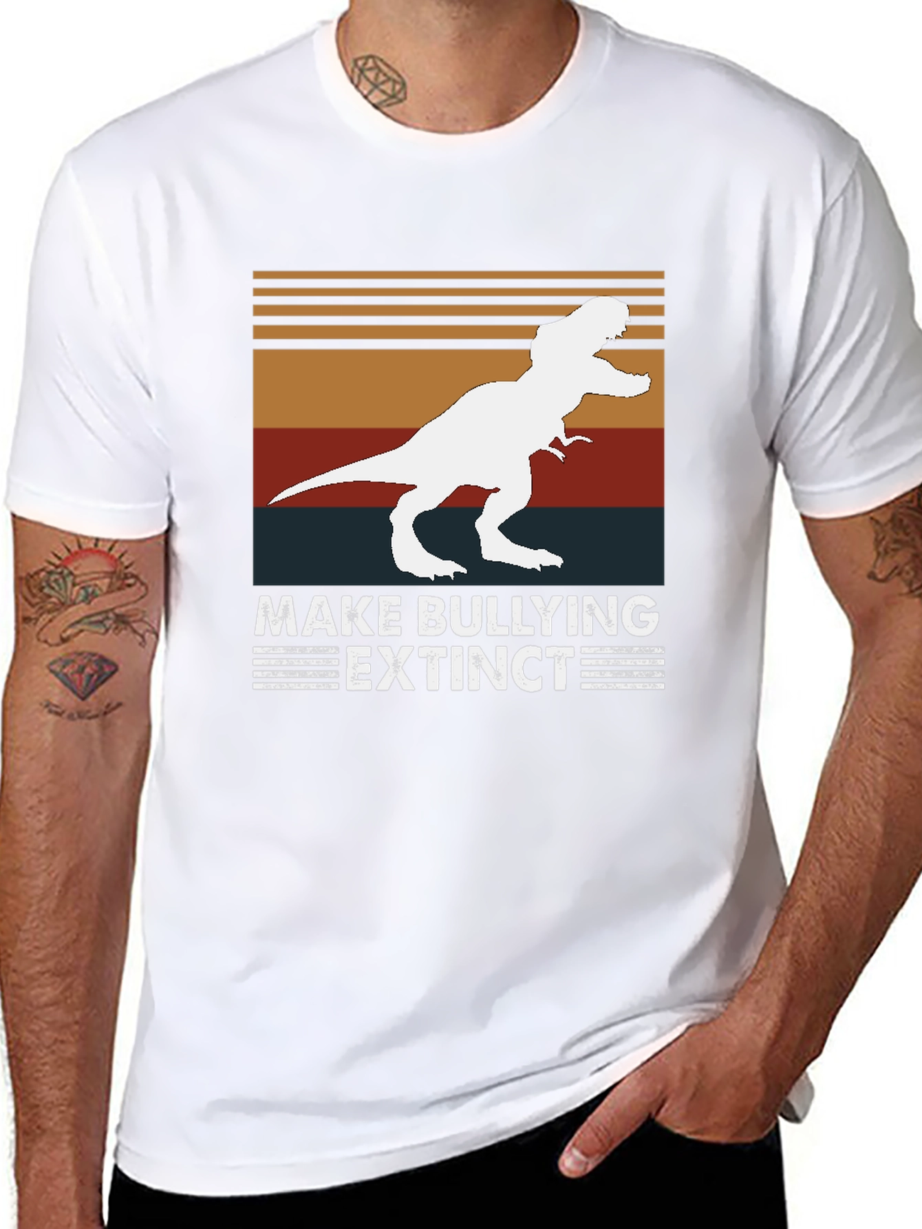 Make Bullying Extinct T-Shirt Dinosaur Tee