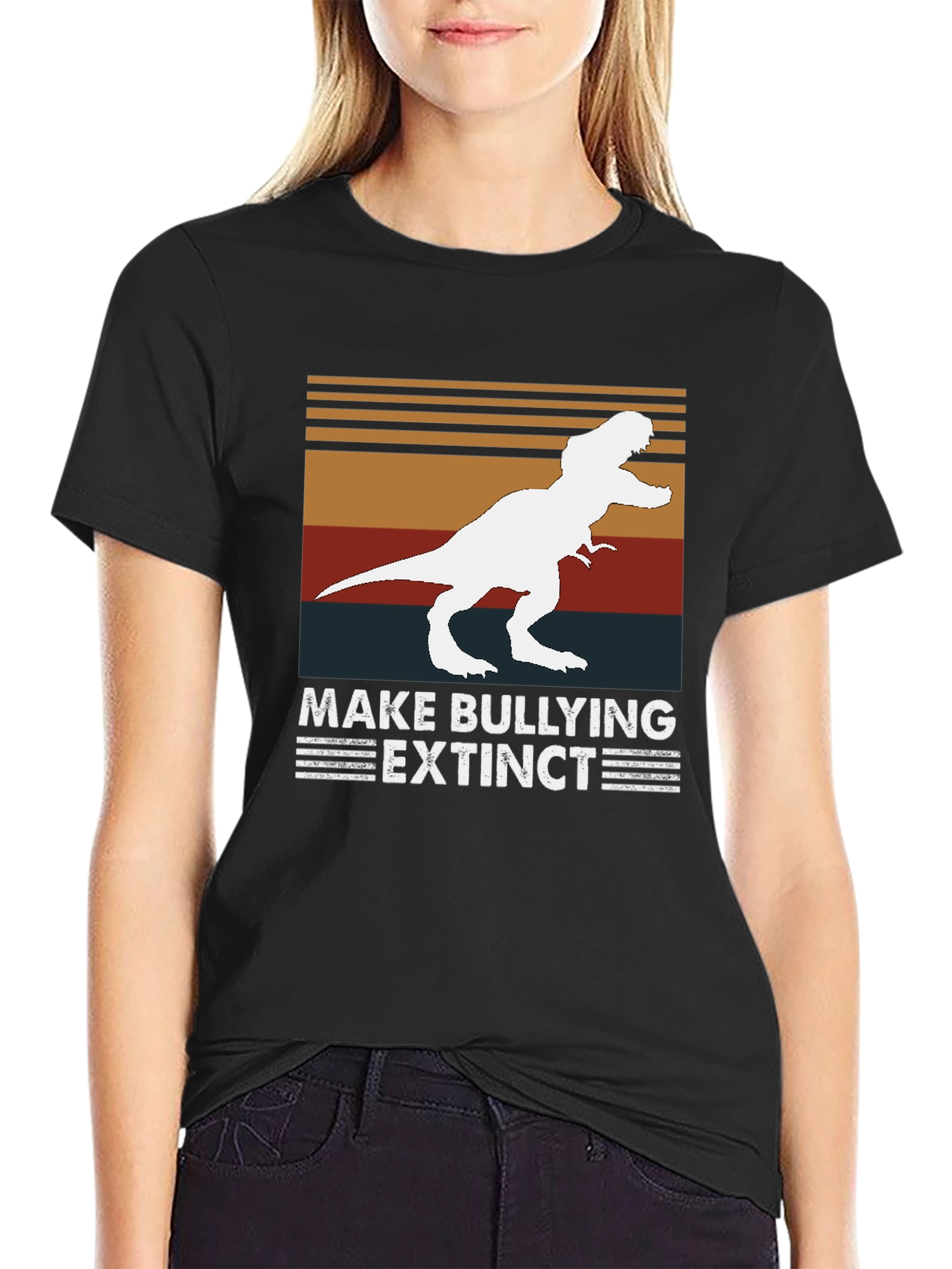Make Bullying Extinct T-Shirt Dinosaur Tee