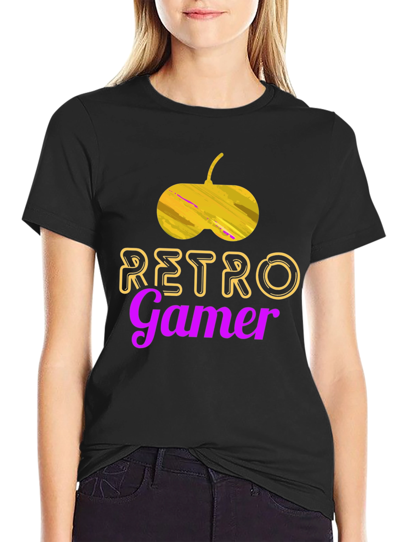 Retro Gamer Black T-Shirt