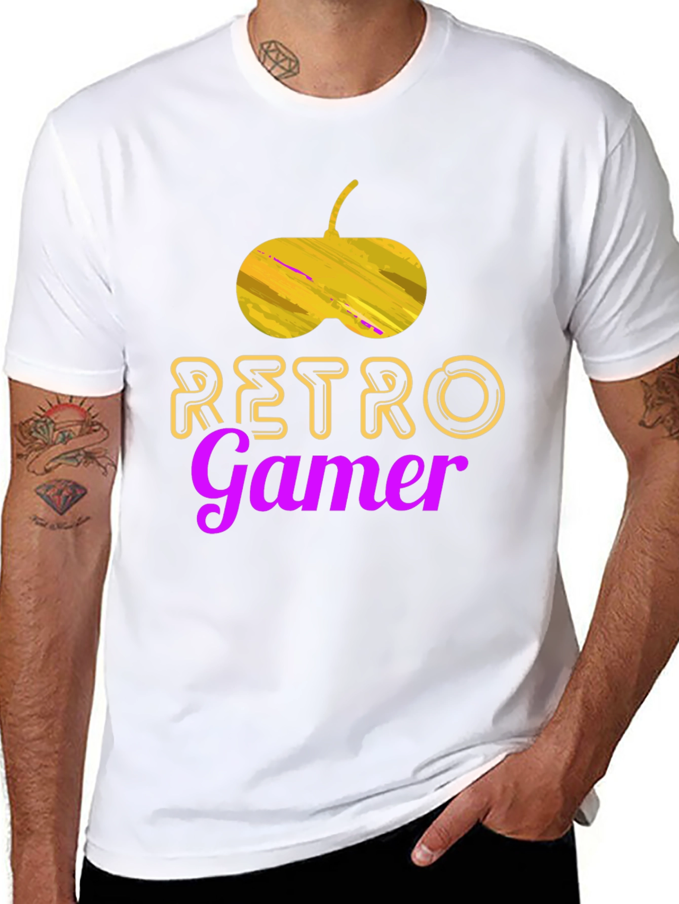 Retro Gamer Black T-Shirt