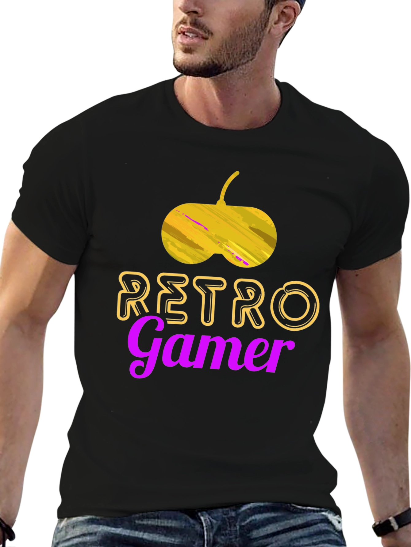Retro Gamer Black T-Shirt