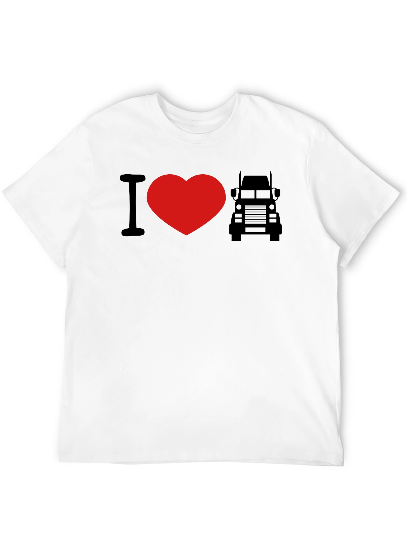 I Love Trucks Graphic Tee - Black