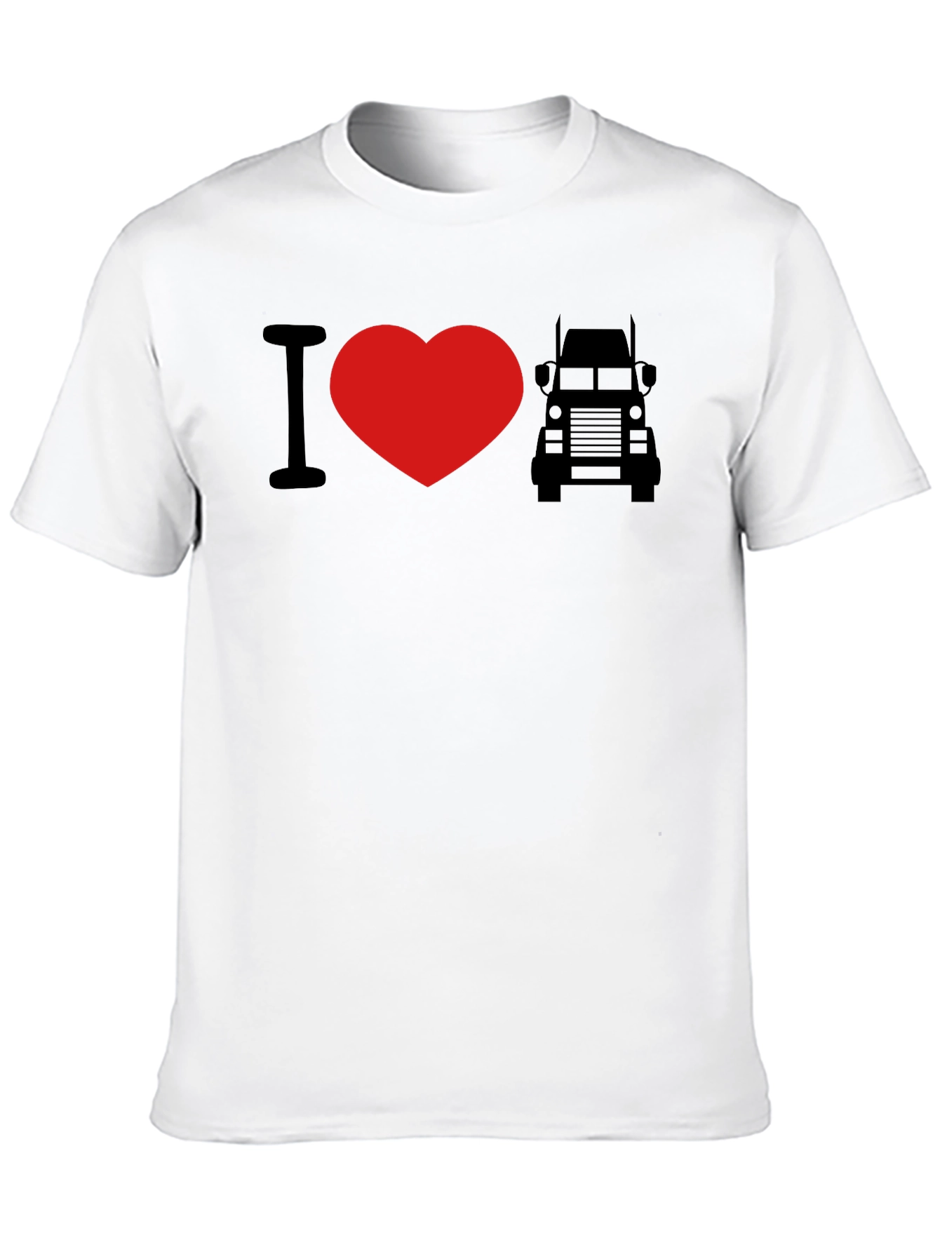 I Love Trucks Graphic Tee - Black