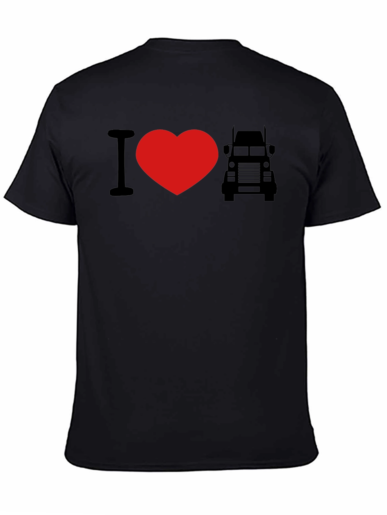 I Love Trucks Graphic Tee - Black
