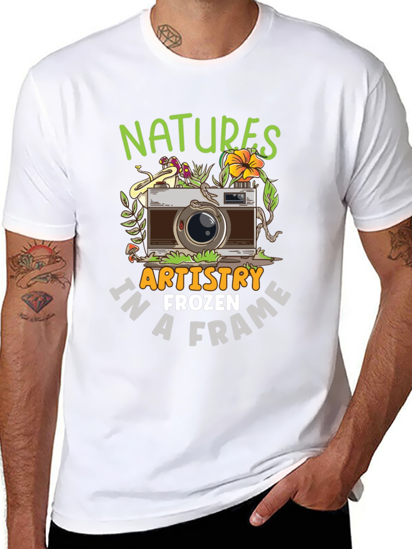 Nature Photography T-Shirt - Artistic Frozen Frame Tee