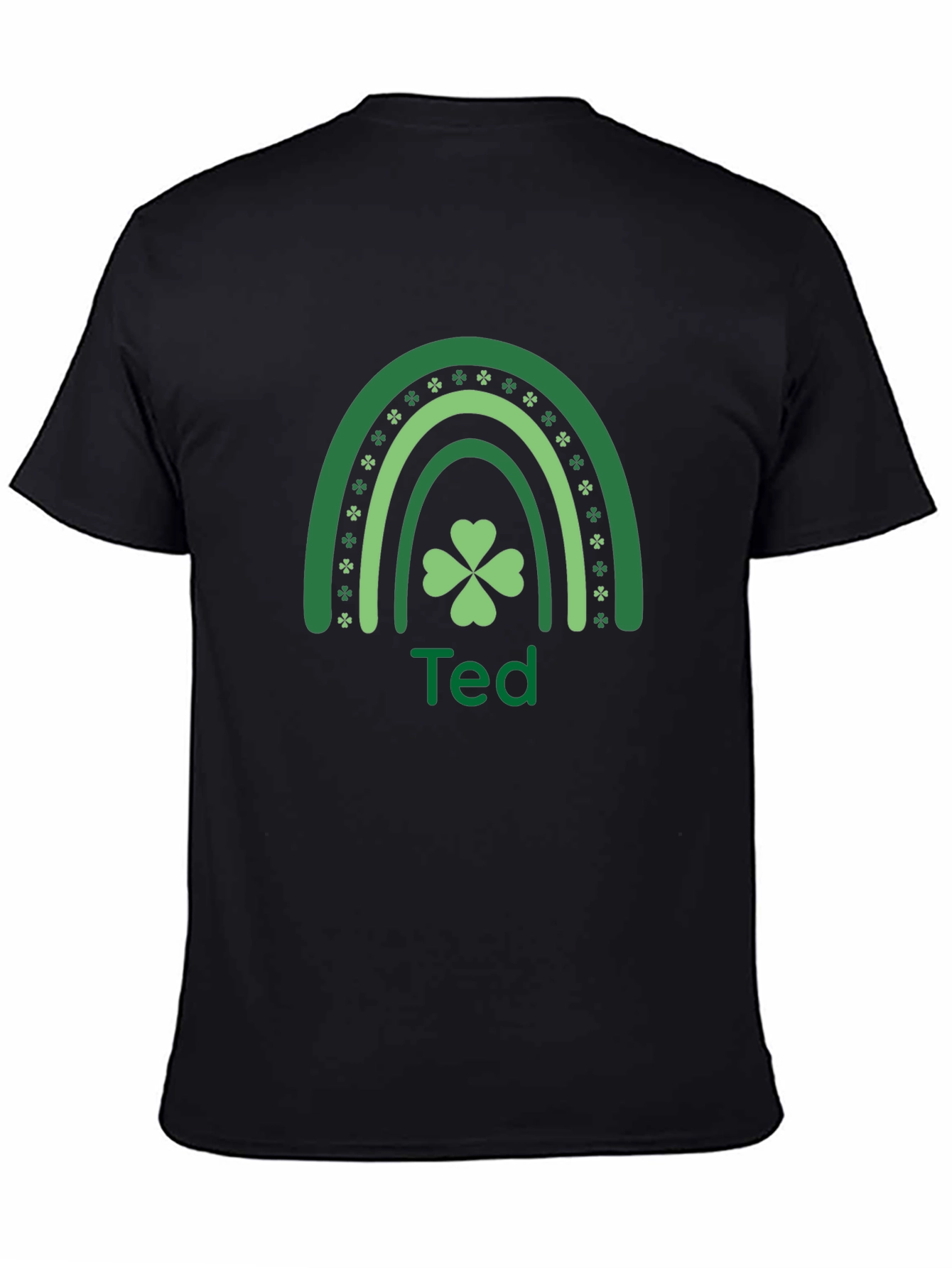 St. Patricks Day Rainbow Clover Personalized T-Shirt