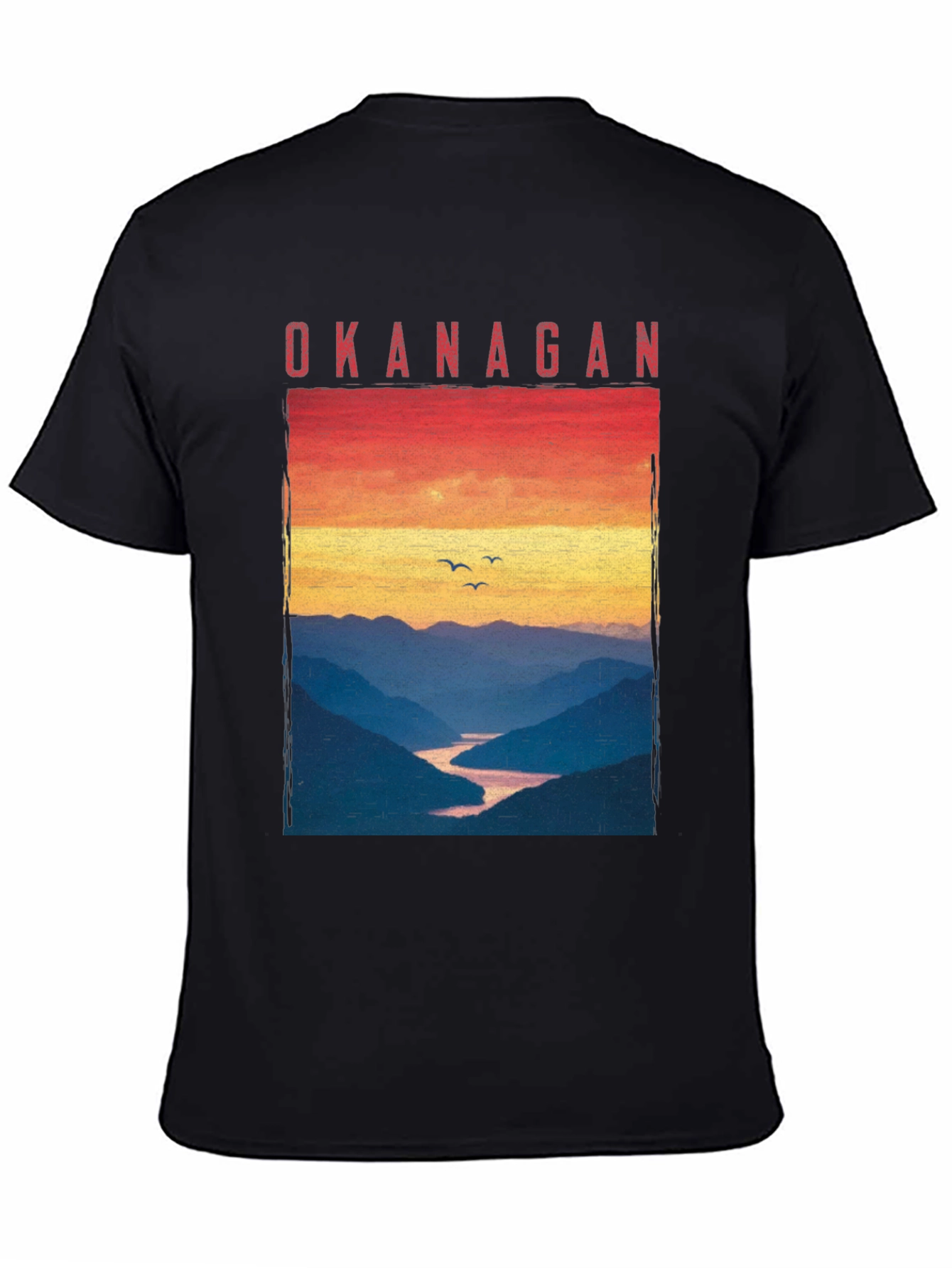 Okanagan Sunset T-Shirt - Nature Inspired Graphic Tee