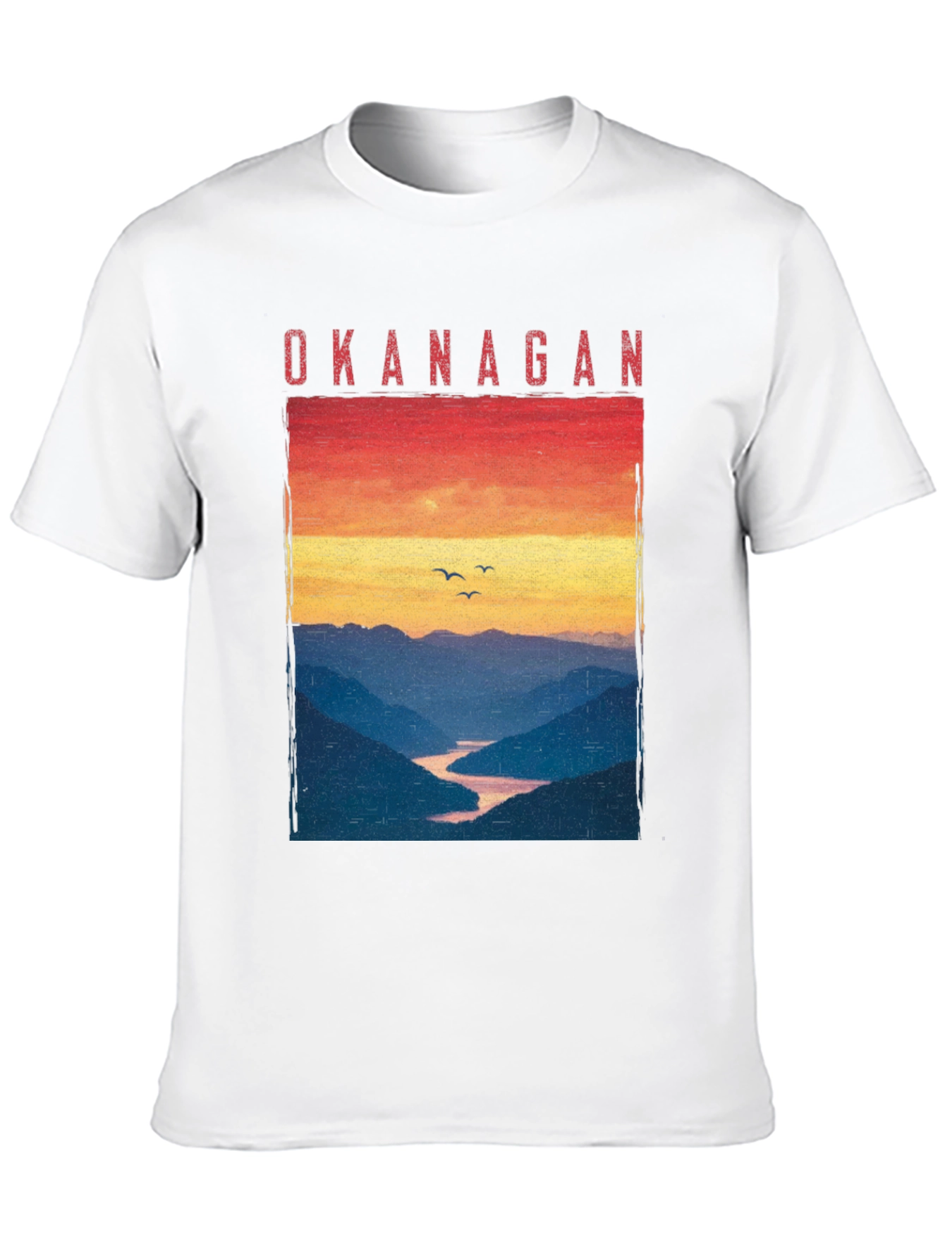 Okanagan Sunset T-Shirt - Nature Inspired Graphic Tee