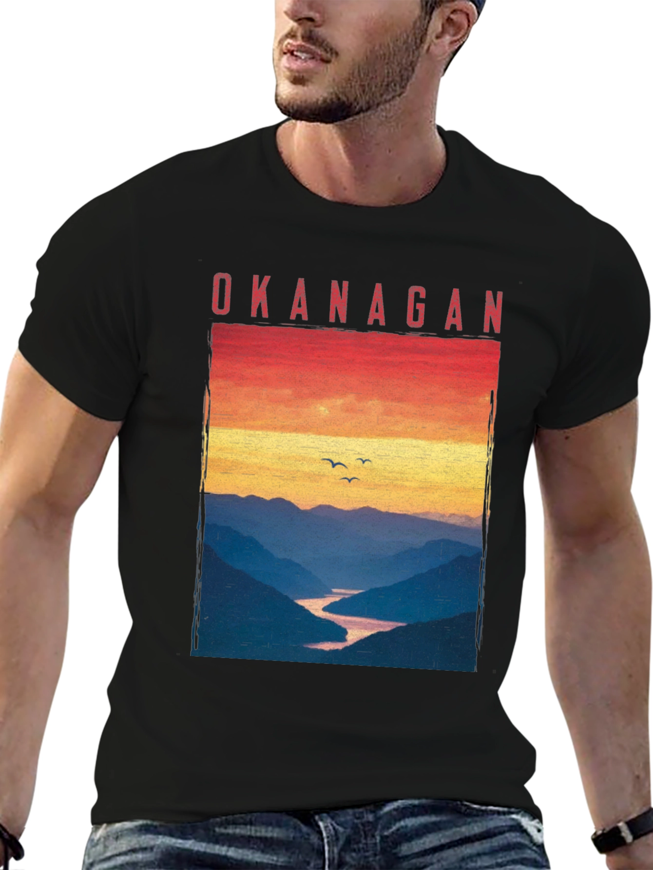 Okanagan Sunset T-Shirt - Nature Inspired Graphic Tee