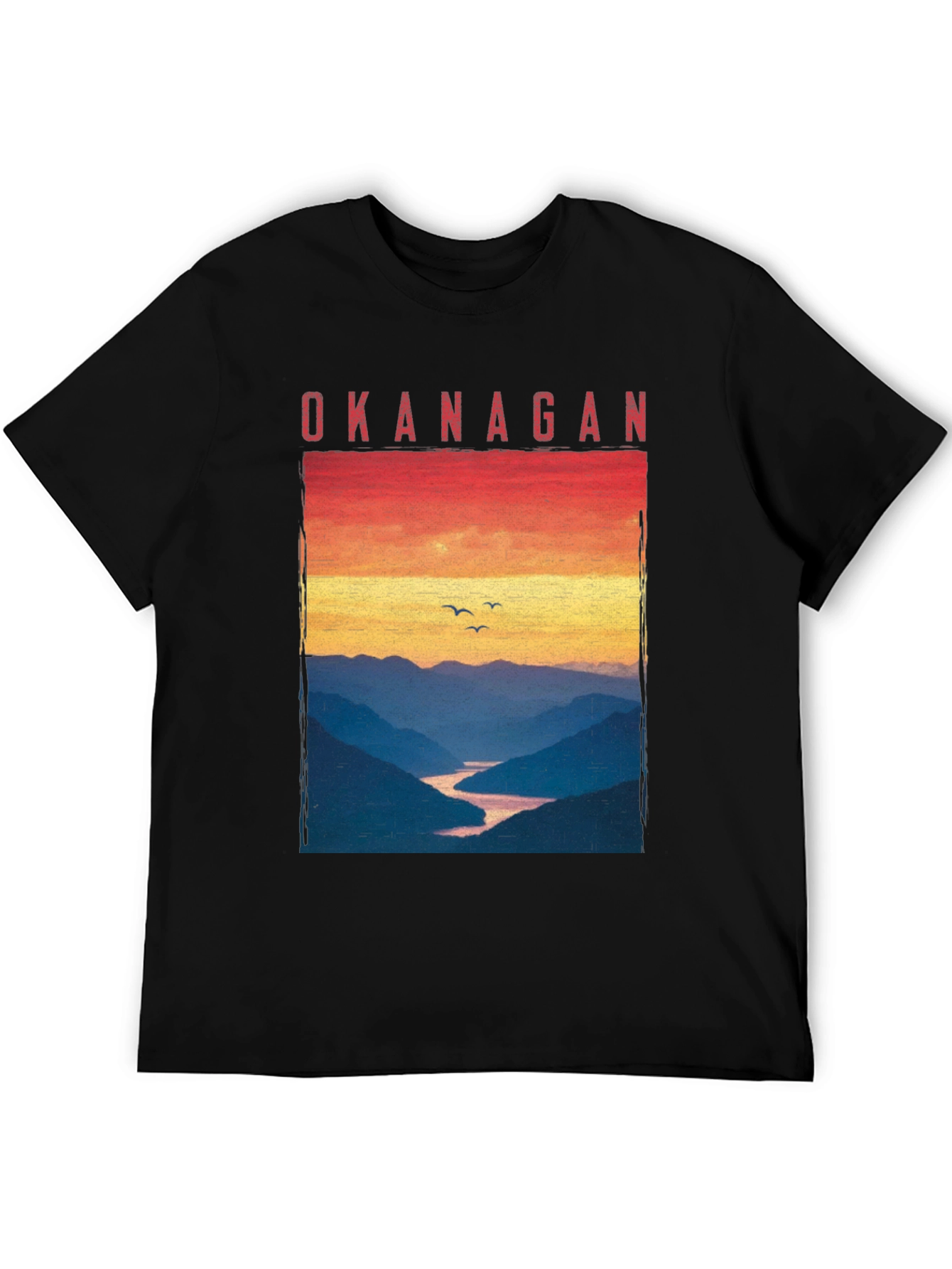 Okanagan Sunset T-Shirt - Nature Inspired Graphic Tee