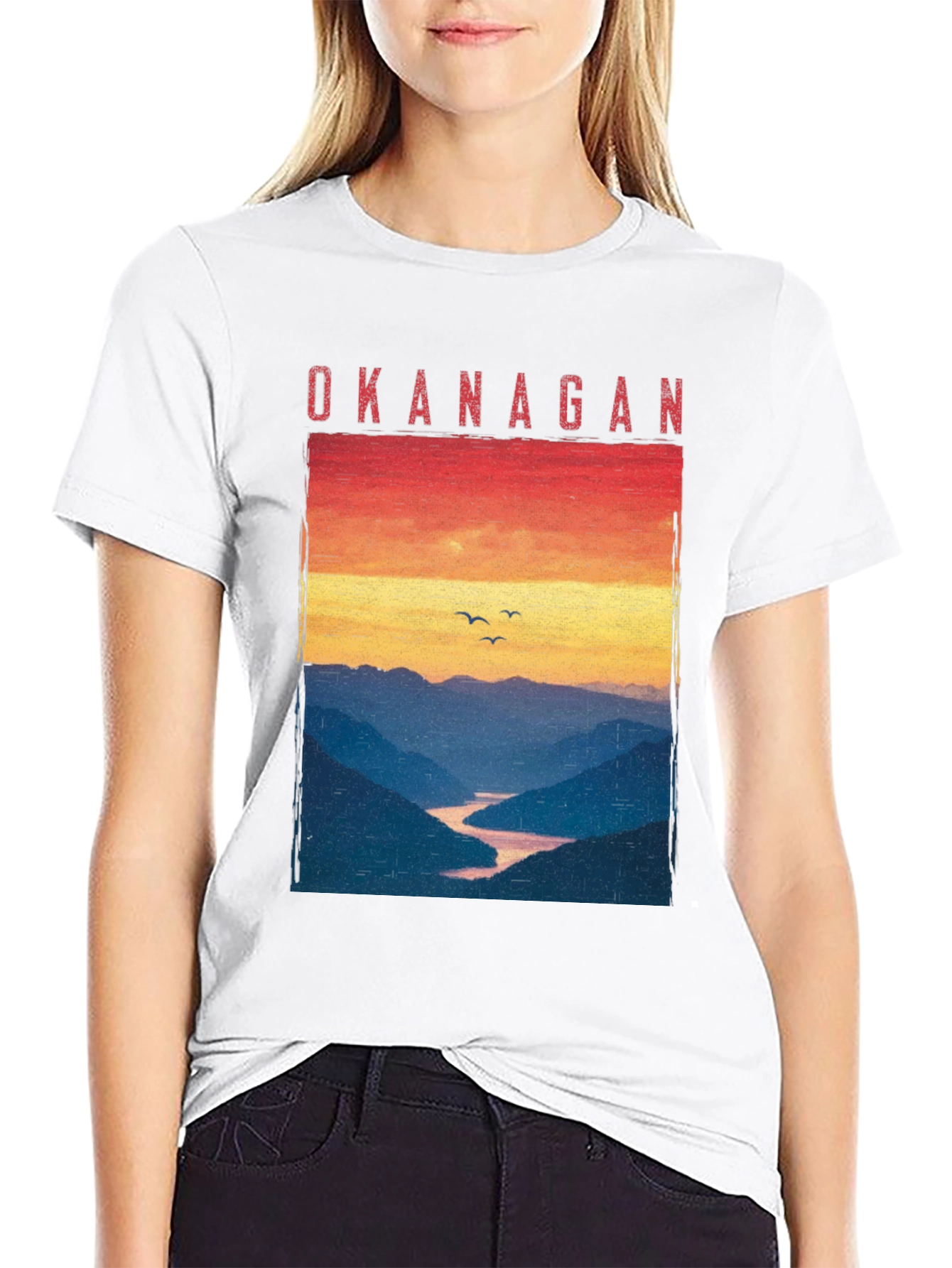 Okanagan Sunset T-Shirt - Nature Inspired Graphic Tee