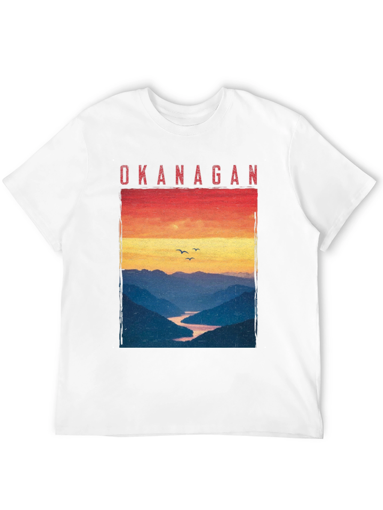 Okanagan Sunset T-Shirt - Nature Inspired Graphic Tee