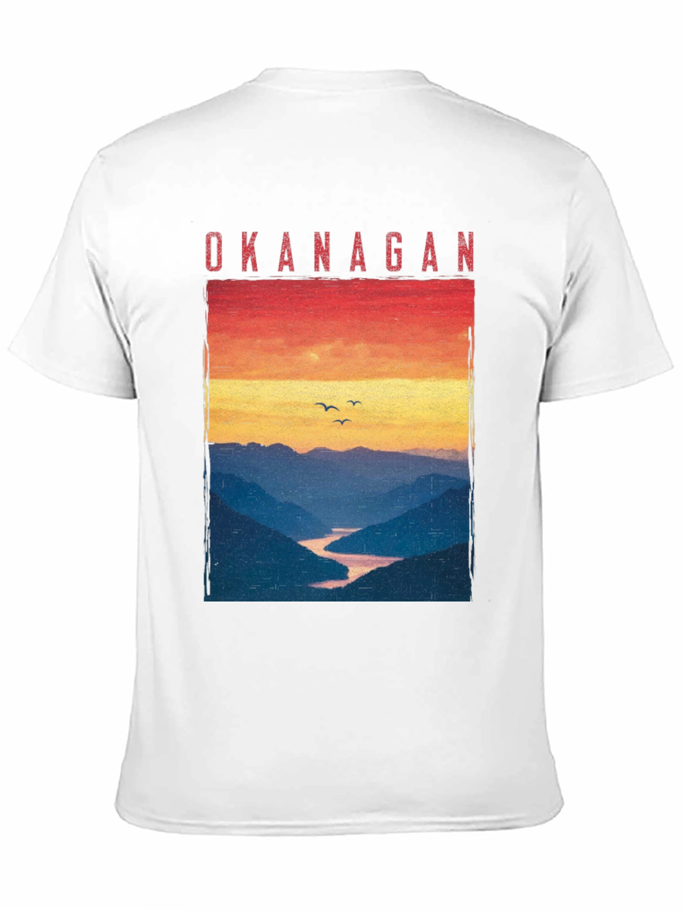 Okanagan Sunset T-Shirt - Nature Inspired Graphic Tee