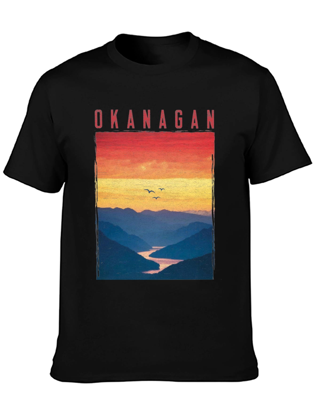 Okanagan Sunset T-Shirt - Nature Inspired Graphic Tee