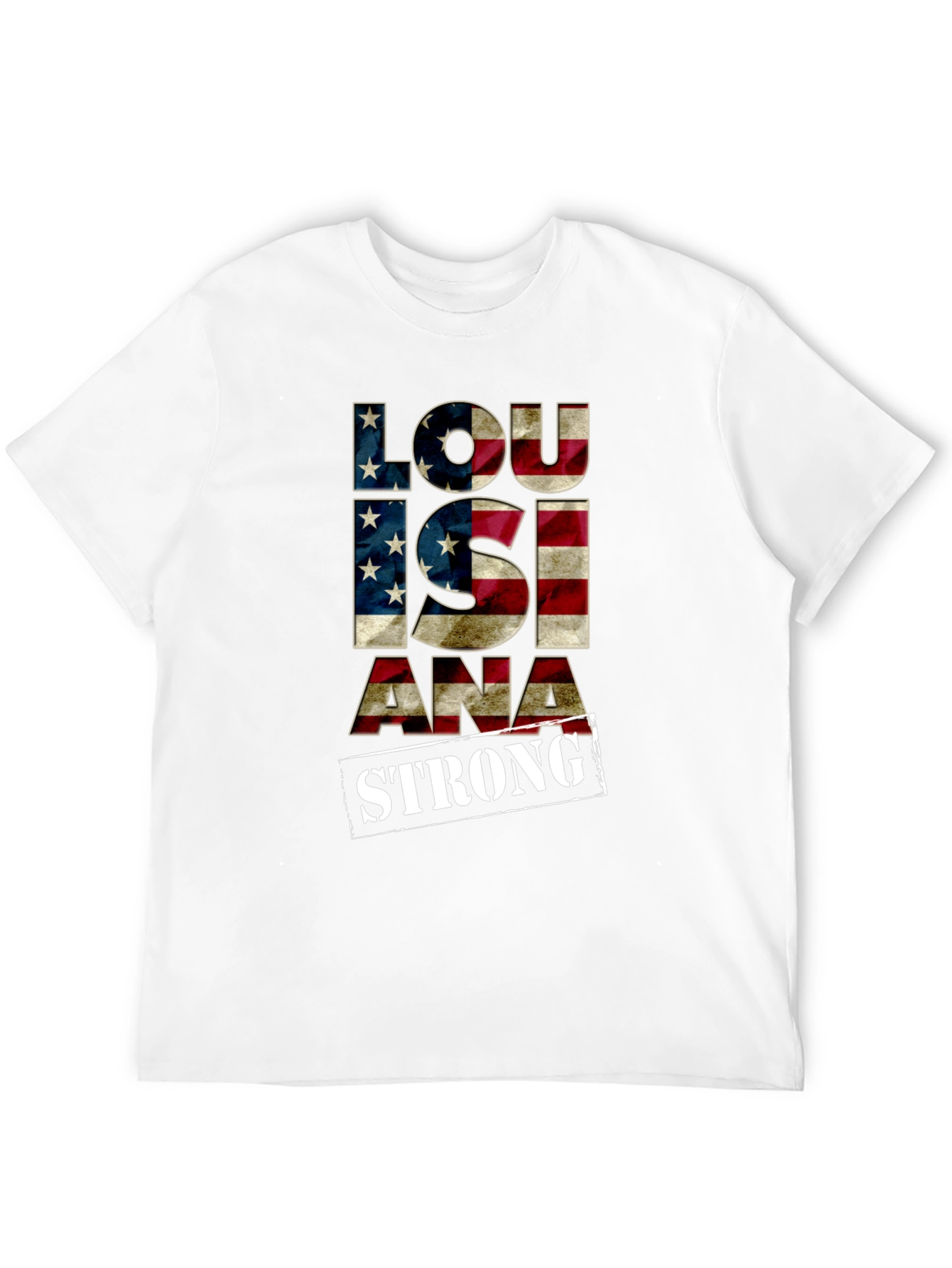 Louisiana Strong American Flag Graphic Tee