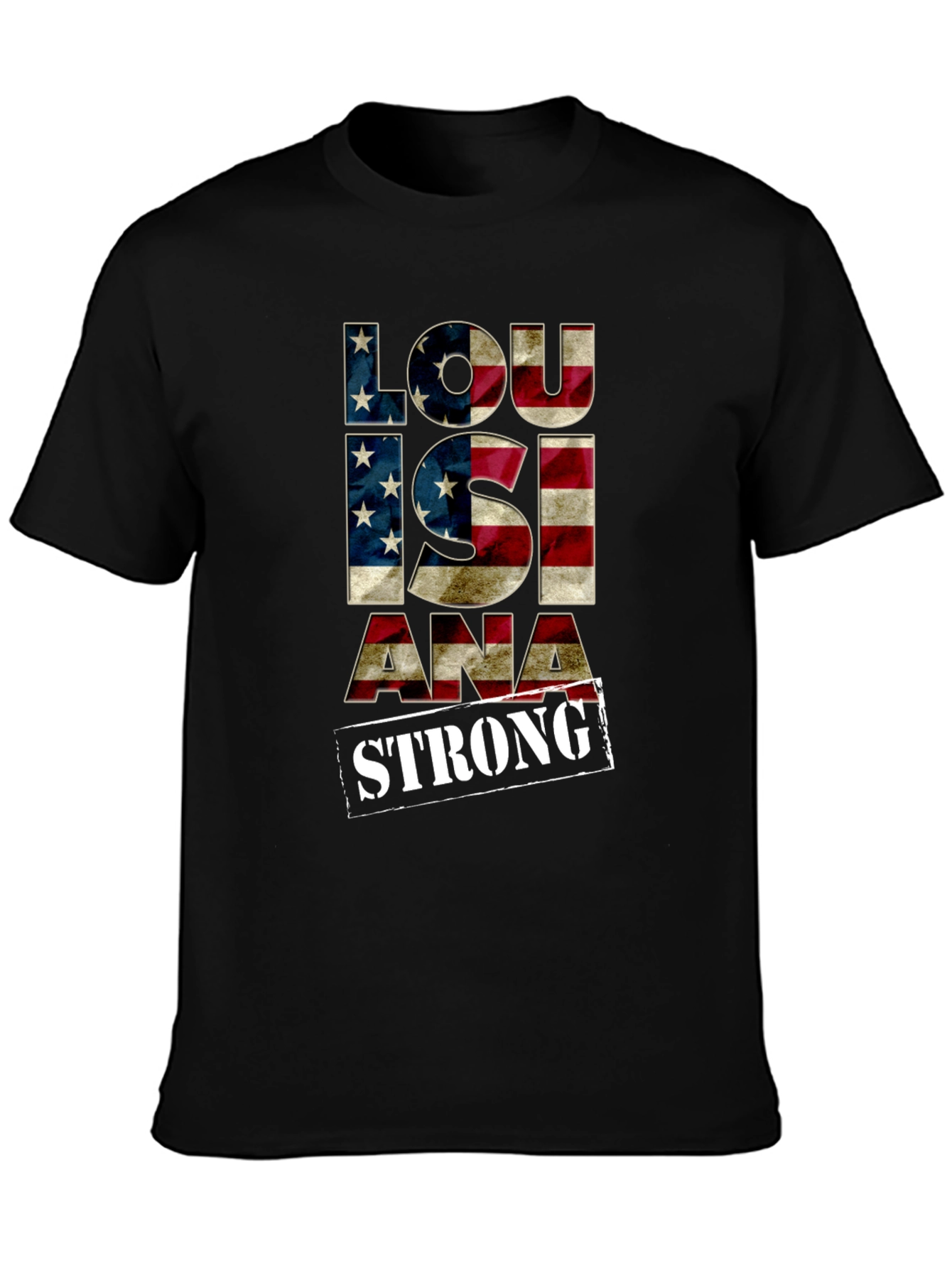 Louisiana Strong American Flag Graphic Tee