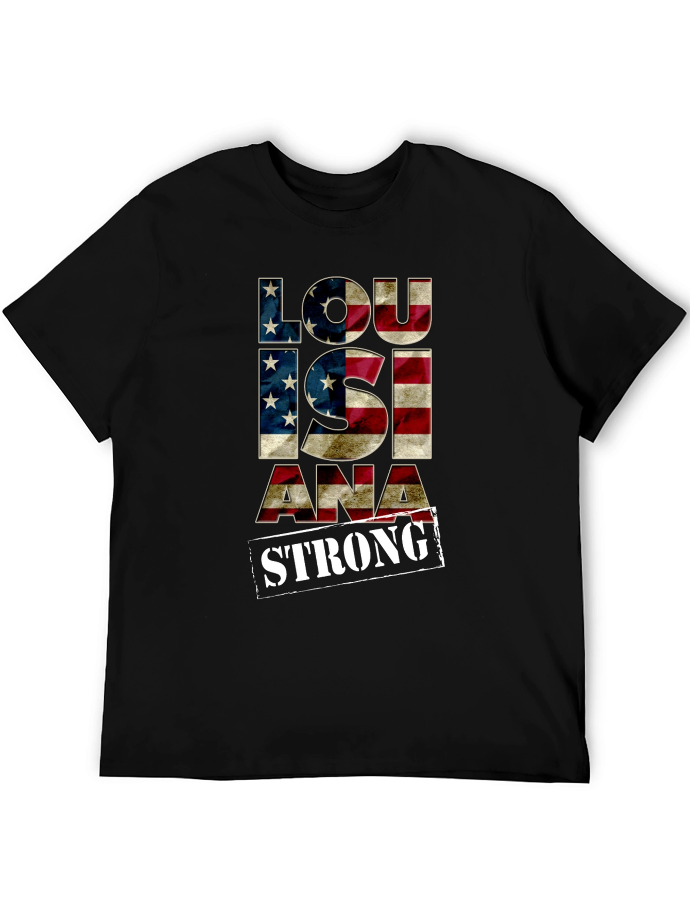 Louisiana Strong American Flag Graphic Tee