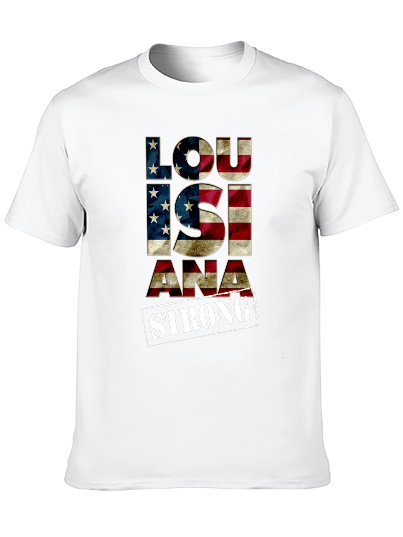 Louisiana Strong American Flag Graphic Tee