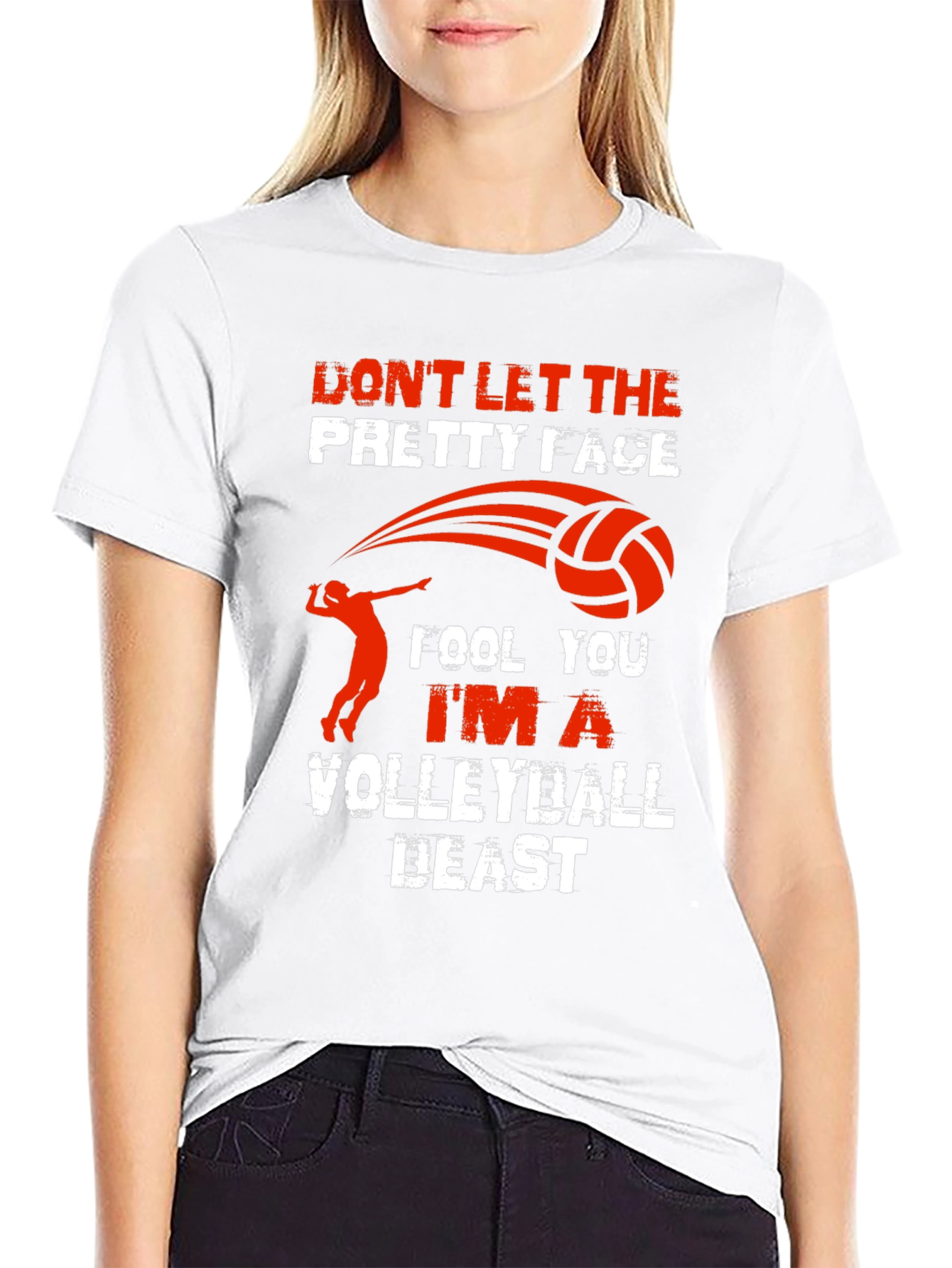 Volleyball Beast Graphic Tee - Sporty T-Shirt